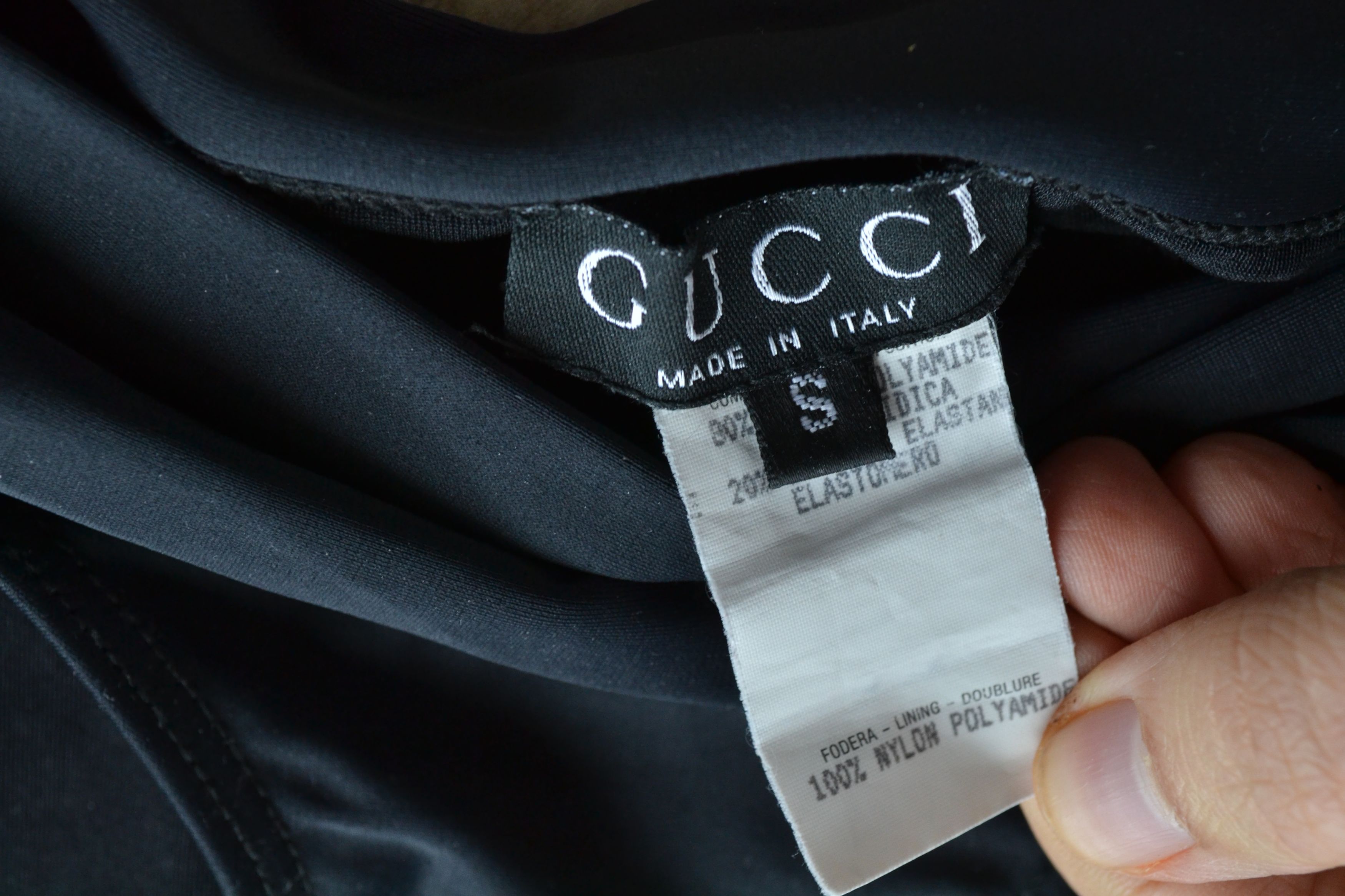 Gucci GUCCI Bikini Bra Swimsuit Vintage Metal Black TOM FORD Size ONE SIZE - 2 Thumbnail