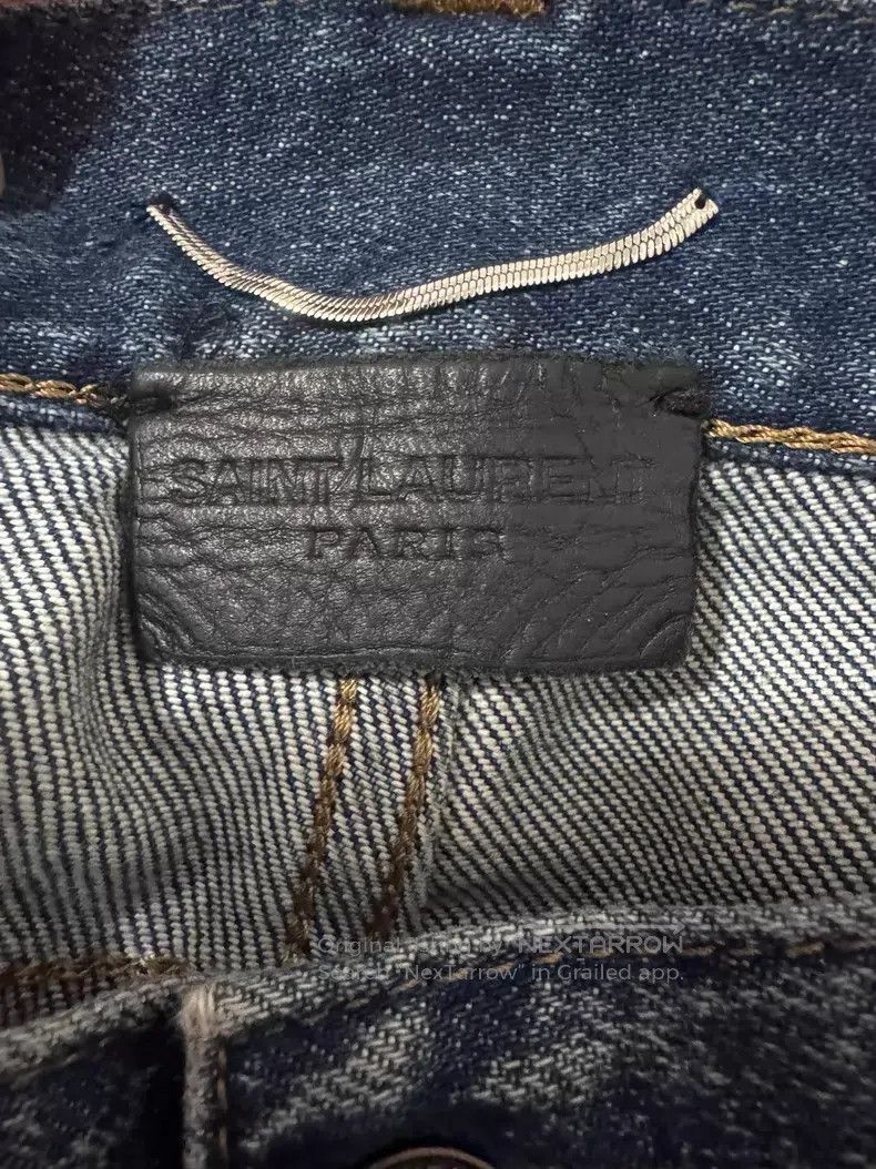 Saint Laurent Paris Saint Laurent Paris Light Blue Ghost Claw Distressed Fring Size US 32 / EU 48 - 6 Thumbnail
