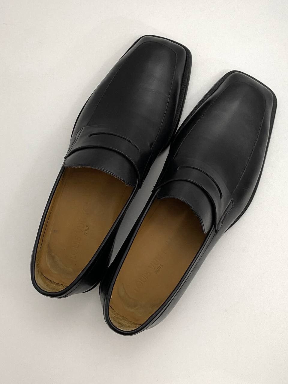Louis Vuitton Louis Vuitton LV Black Leather Classic Loafer Dress Shoes Size US 9.5 / EU 42-43 - 7 Thumbnail