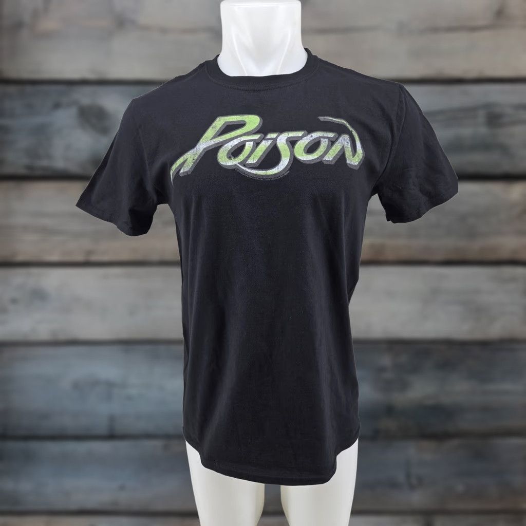 Gildan Poison Shirt Men Black 2016 Size Medium Basic Band Logo Shirt Short Sleeve Crew Neck Gildan Size US M / EU 48-50 / 2 - 1 Thumbnail