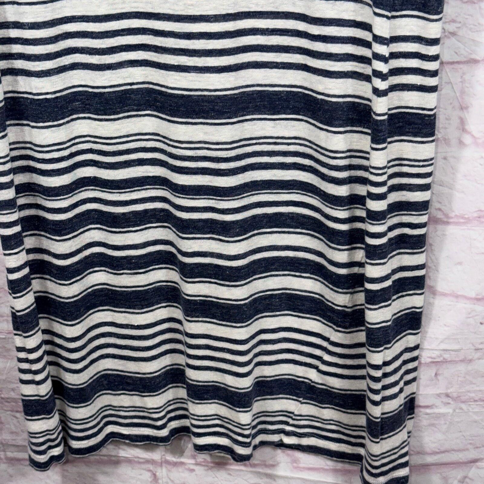 Other Velvet by Graham & Spencer Medium Striped Linen Dress Size M / US 6-8 / IT 42-44 - 4 Thumbnail