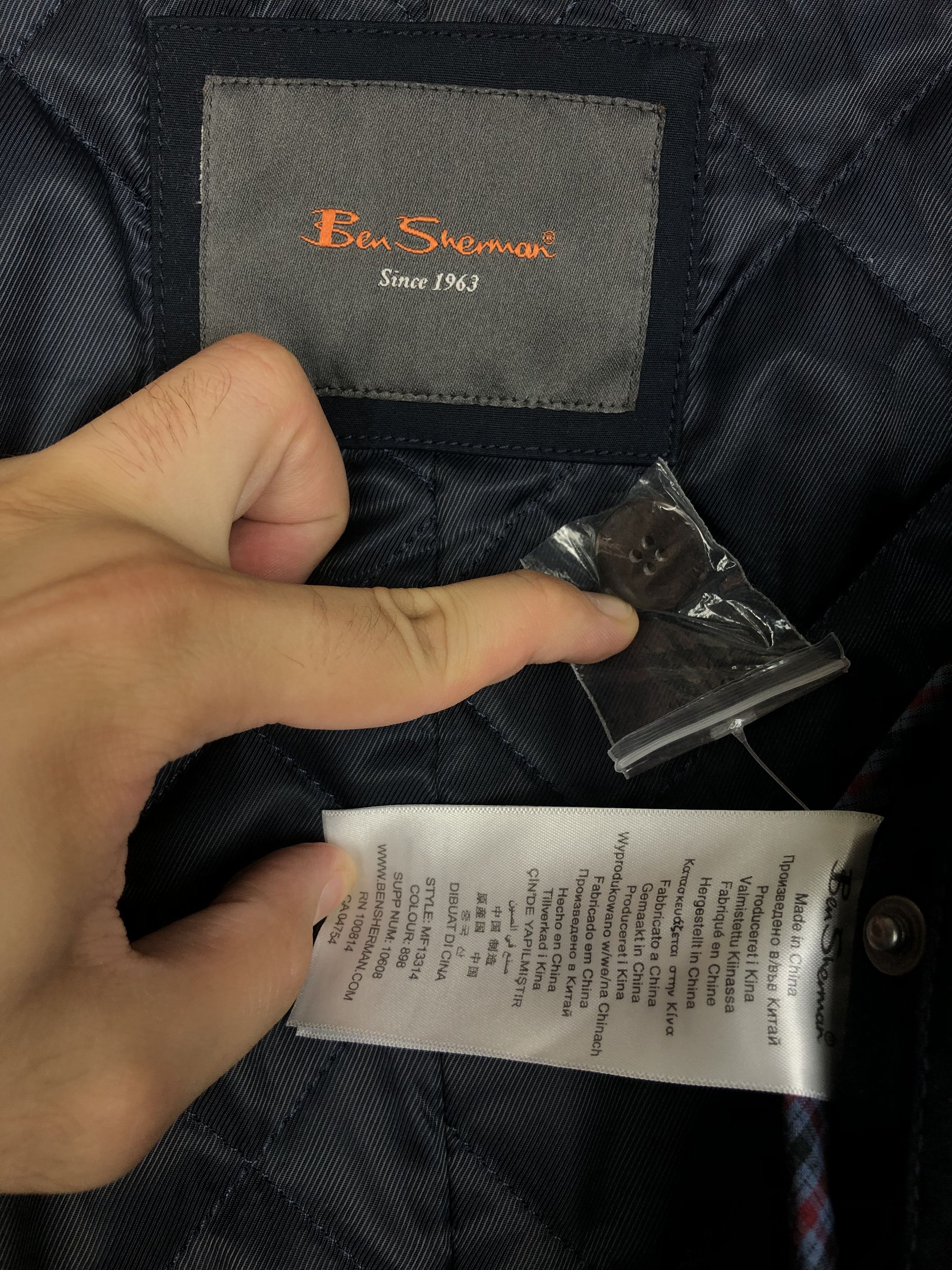 Ben Sherman Ben Sherman Tranch Jacket Navy size L Size US L / EU 52-54 / 3 - 9 Thumbnail