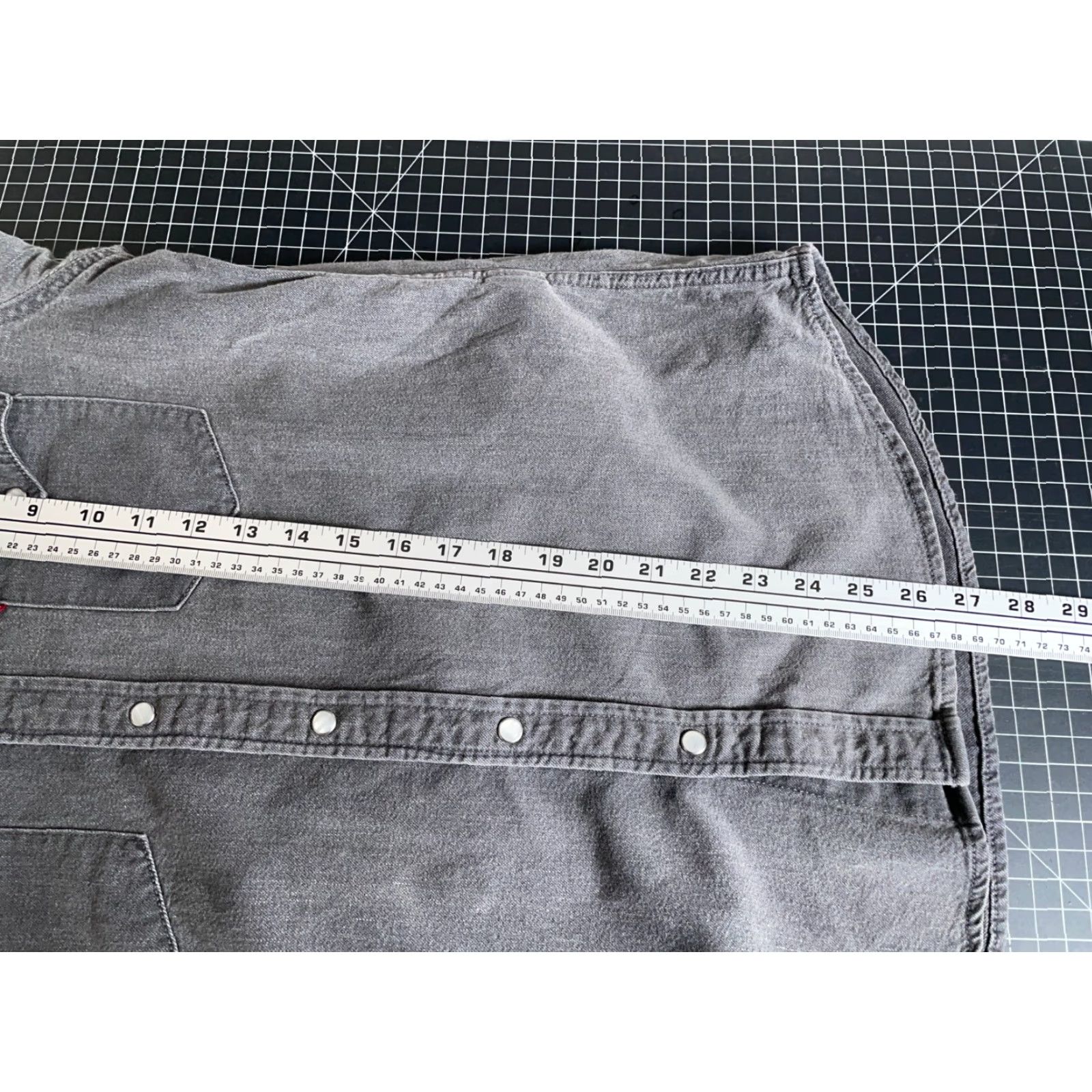 Levi's Levi's Denim Western Shirt Men Medium Gray Pearl Snap Buttons Casual Workwear 90s Grunge Western Button-Up Regular Fit Size US M / EU 48-50 / 2 - 6 Thumbnail