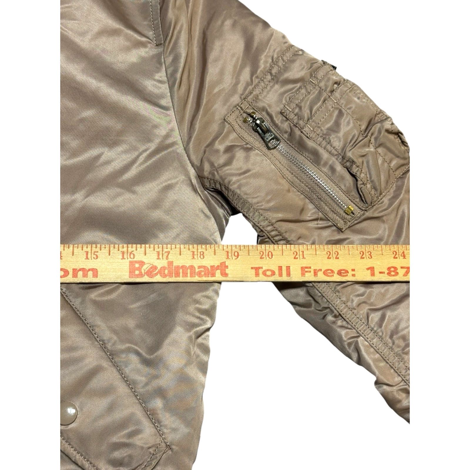 Alpha Industries VINTAGE Alpha Industries Bomber Jacket XS Brown Zip Reversible Insulated Size US XS / EU 42 / 0 - 5 Thumbnail