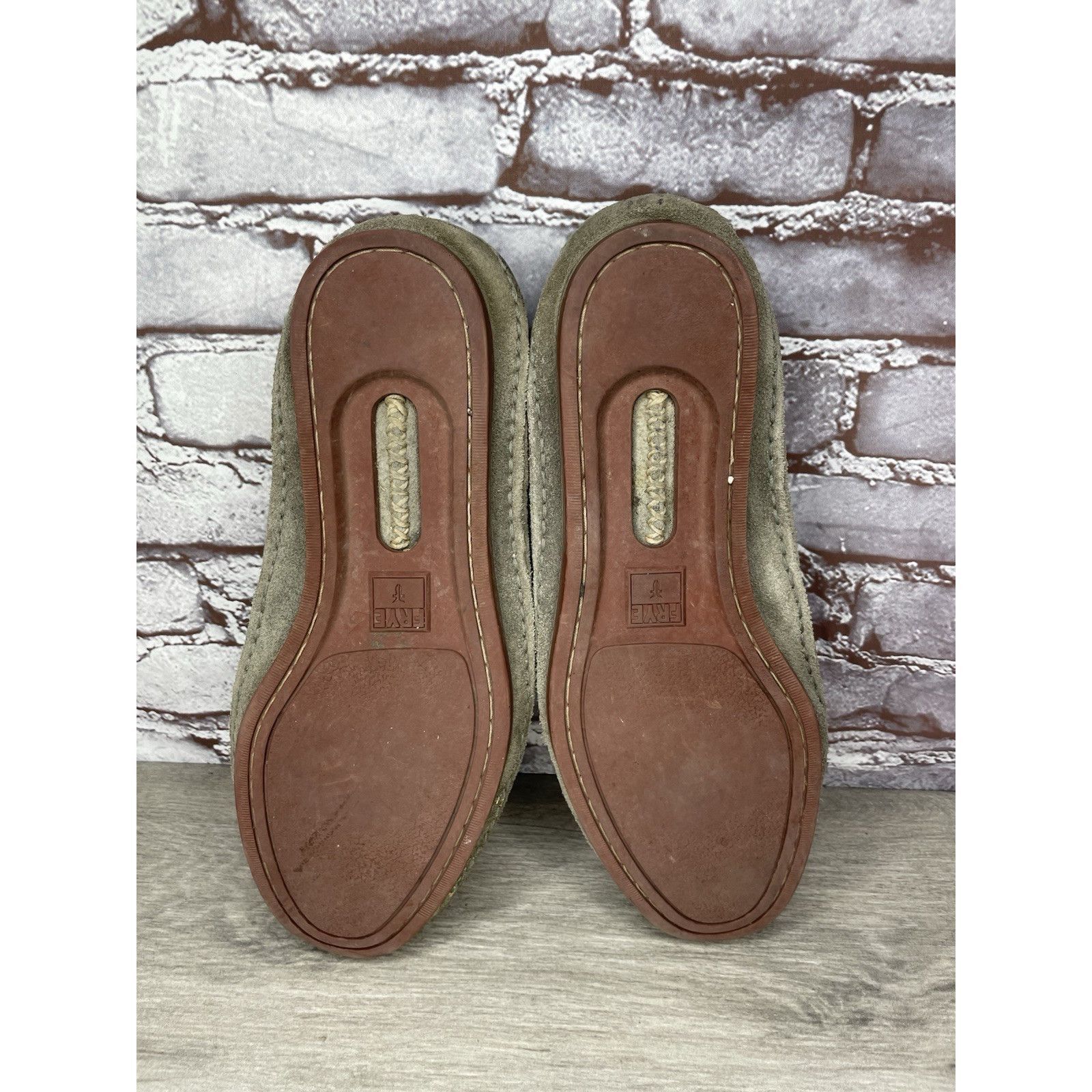 Frye FRYE Mason Tie Moc Camp Taupe Suede Leather Boat Shoes Men S Size US 12 / EU 45 - 18 Thumbnail