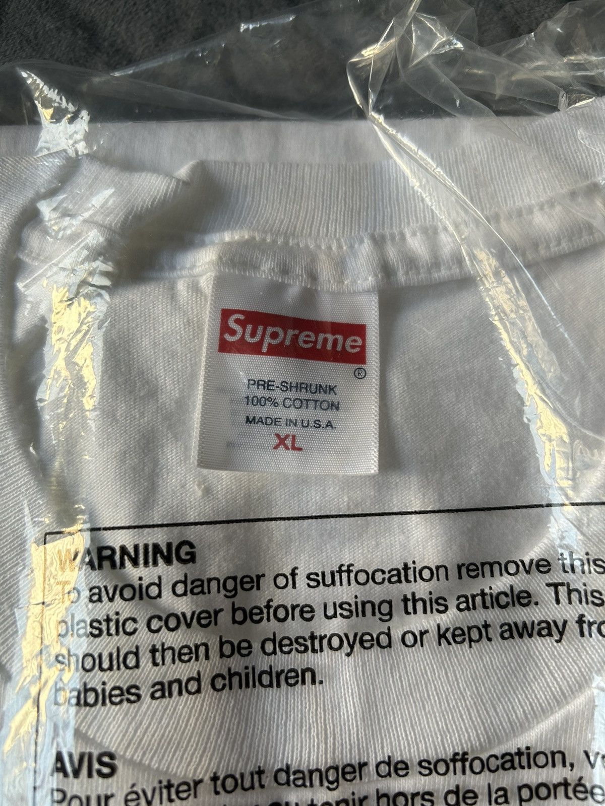 Supreme Supreme Trademark Tee White XL FW22 Size US XL / EU 56 / 4 - 4 Thumbnail