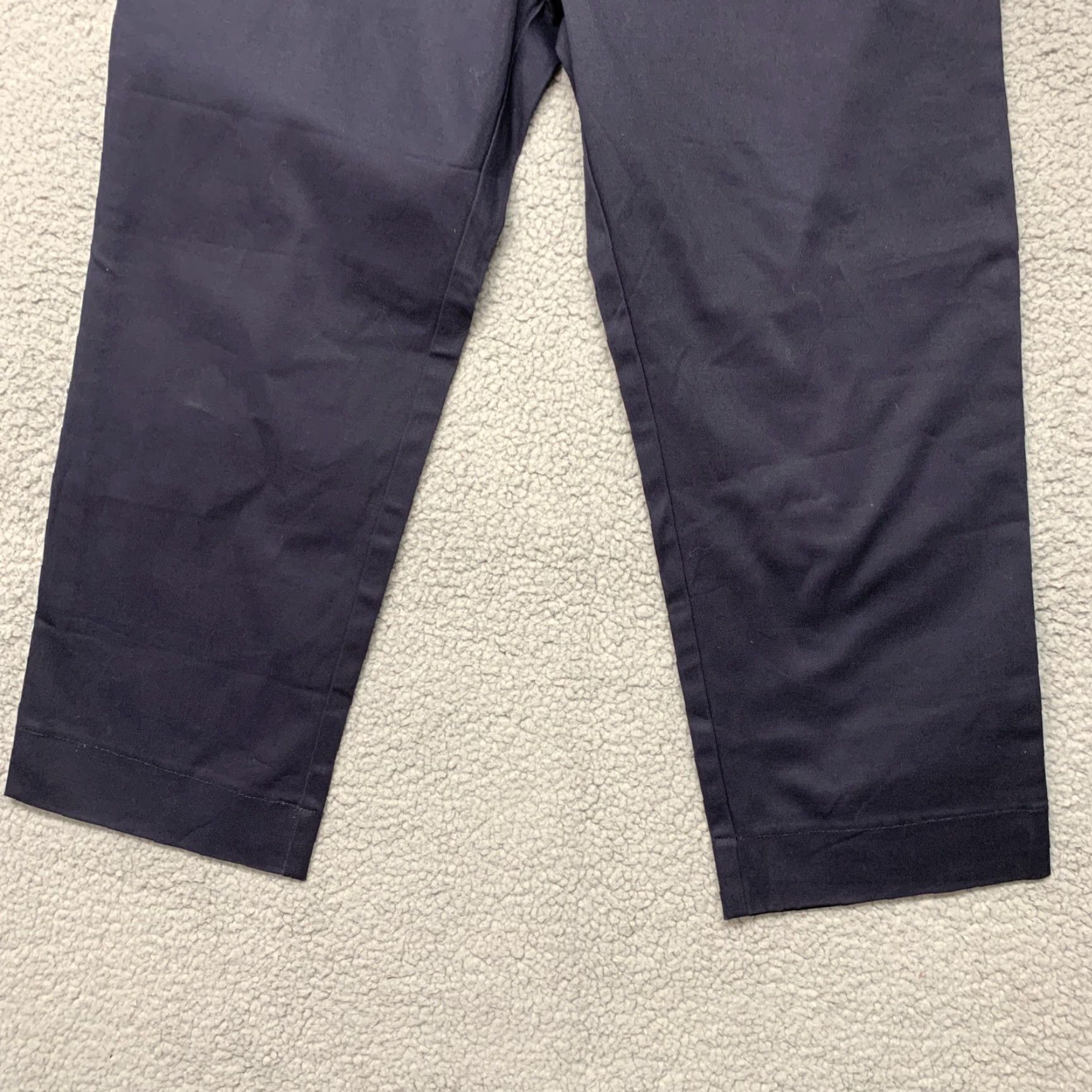 Dickies Dickies Girl Stretch Womens Size 11 Blue Cropped Pants Style NHH11 34" Waist Jeans Cropped 8.5-10.5 in. Regular Belt Loops Womens Stars? Size 32" / US 10 / IT 46 - 3 Thumbnail
