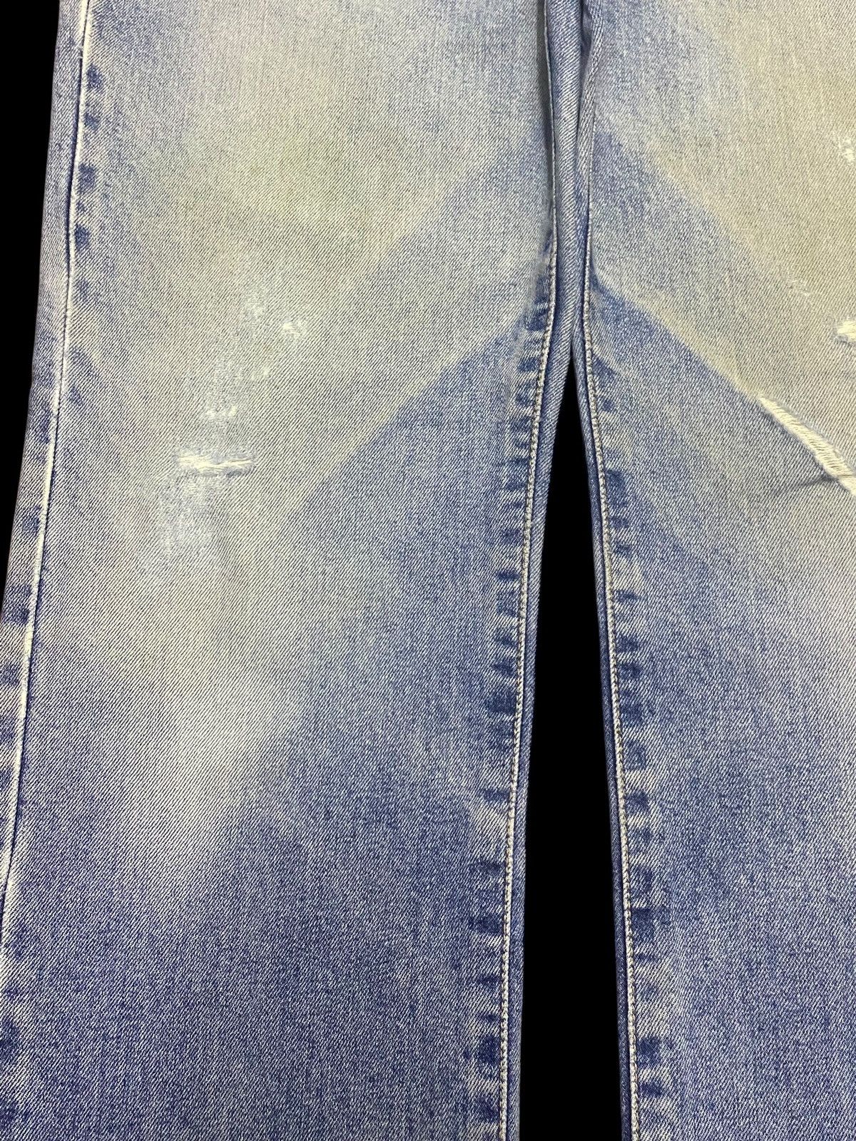 Junya Watanabe Vintage Edwin 403 Japan Faded Wash Distressed Denim Jeans Size US 30 / EU 46 - 9 Thumbnail