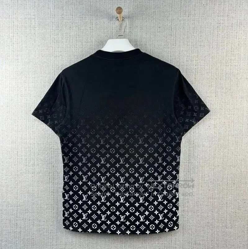 Louis Vuitton Louis Vuitton Summer Black Cotton Print T-Shirt . Size US M / EU 48-50 / 2 - 2 Thumbnail