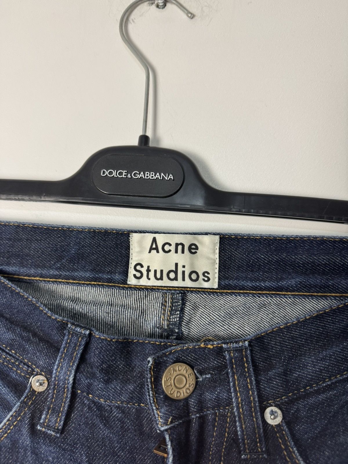 Acne Studios Acne Studios Max Raw Denim Jeans Navy Washed Vintage Style Size 30" / US 8 / IT 44 - 5 Thumbnail