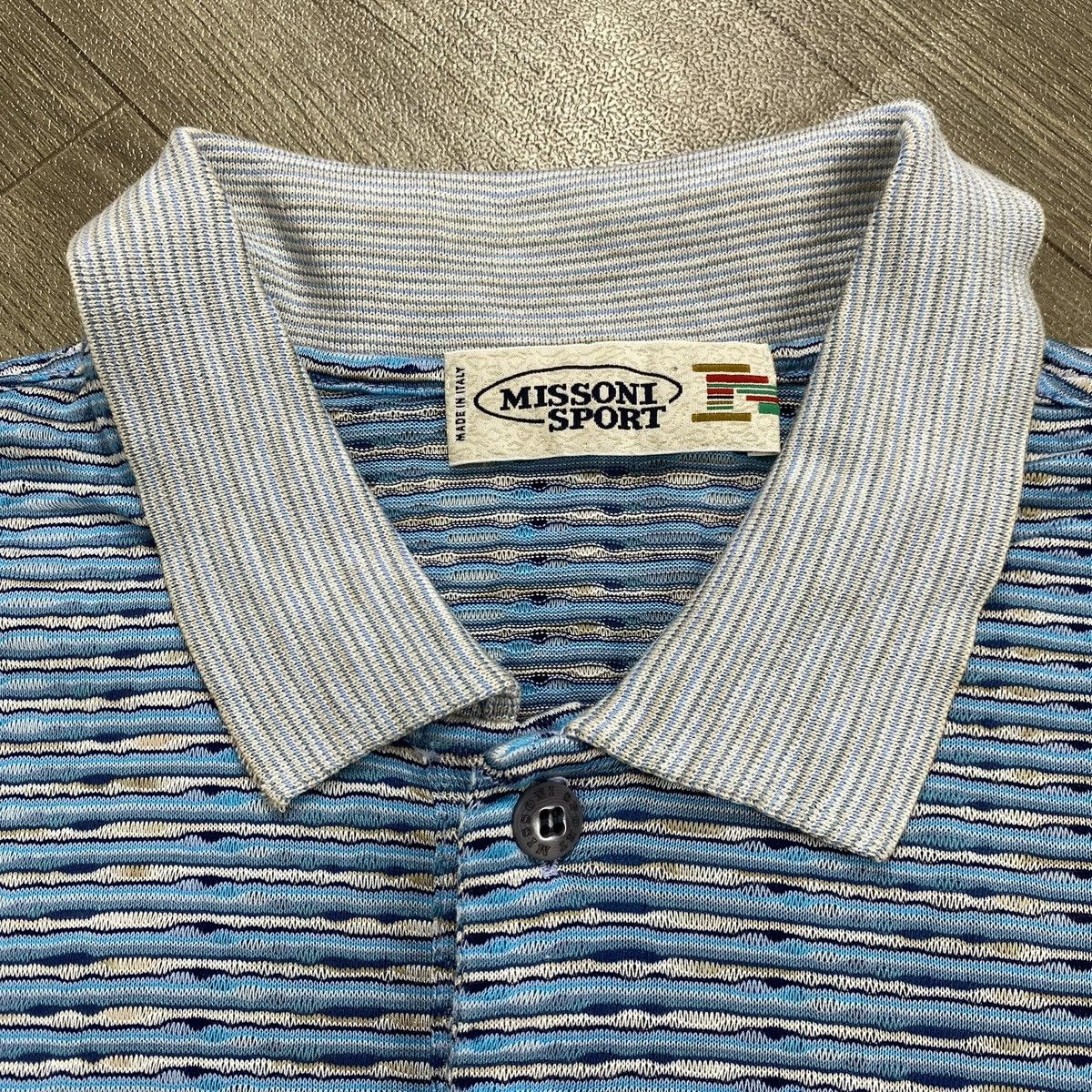 Missoni Vintage Missoni Sport Italy 3D Cable Polo Shirt Coogi Size US S / EU 44-46 / 1 - 4 Thumbnail