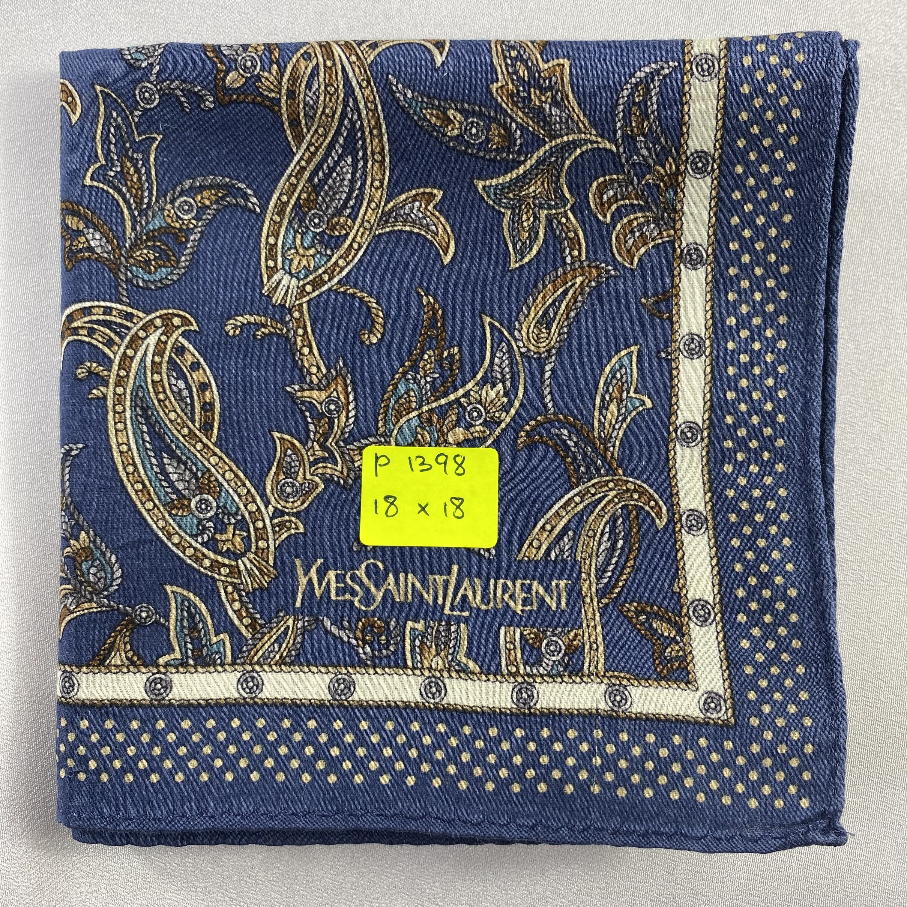 Vintage Yves Saint Laurent Handkerchief / Neckerchief-P1398 Size ONE SIZE - 5 Thumbnail