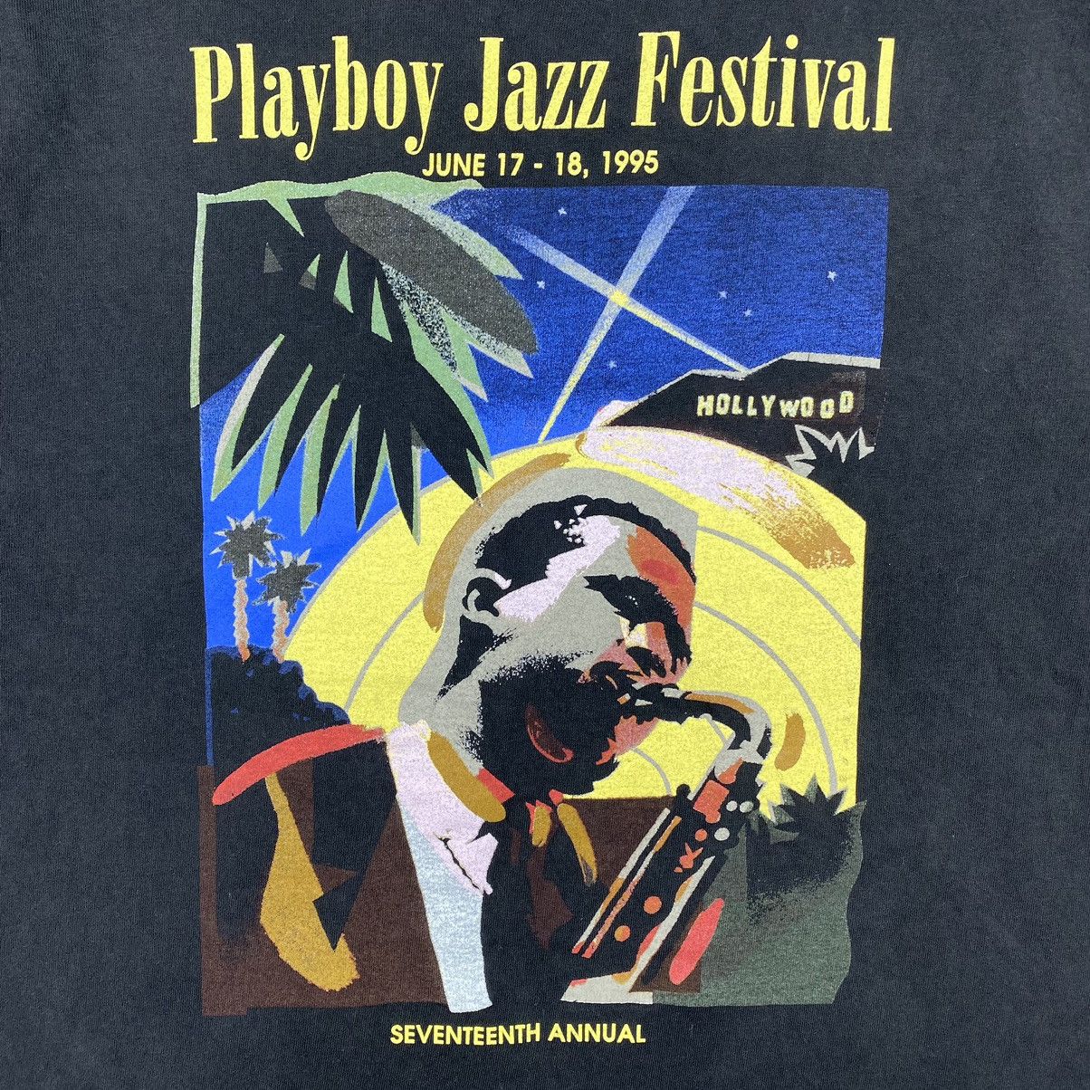 Vintage Vintage 90's PLAYBOY JAZZ FESTIVAL 17Th Annual Tee Size US L / EU 52-54 / 3 - 3 Thumbnail