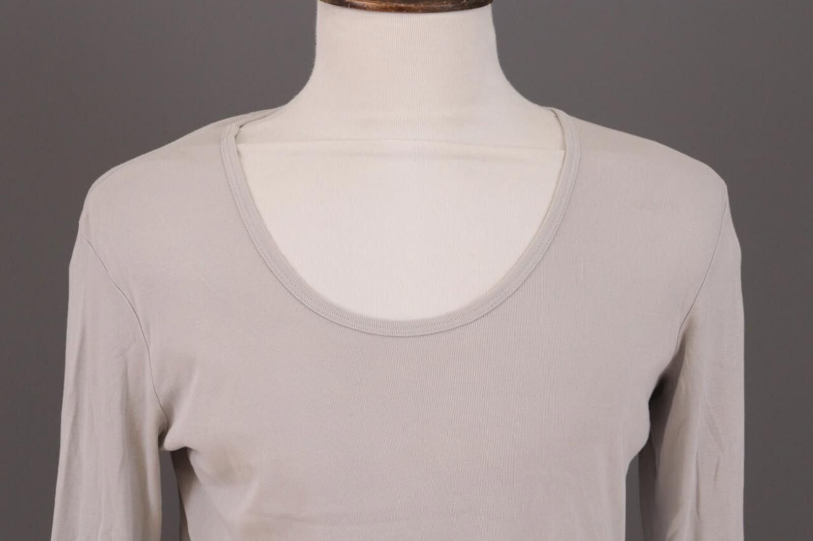Oscar De La Renta Woman's Oska Beige Lagenlook Relaxed Pullover Top Size 3 / L Size M / US 6-8 / IT 42-44 - 2 Thumbnail
