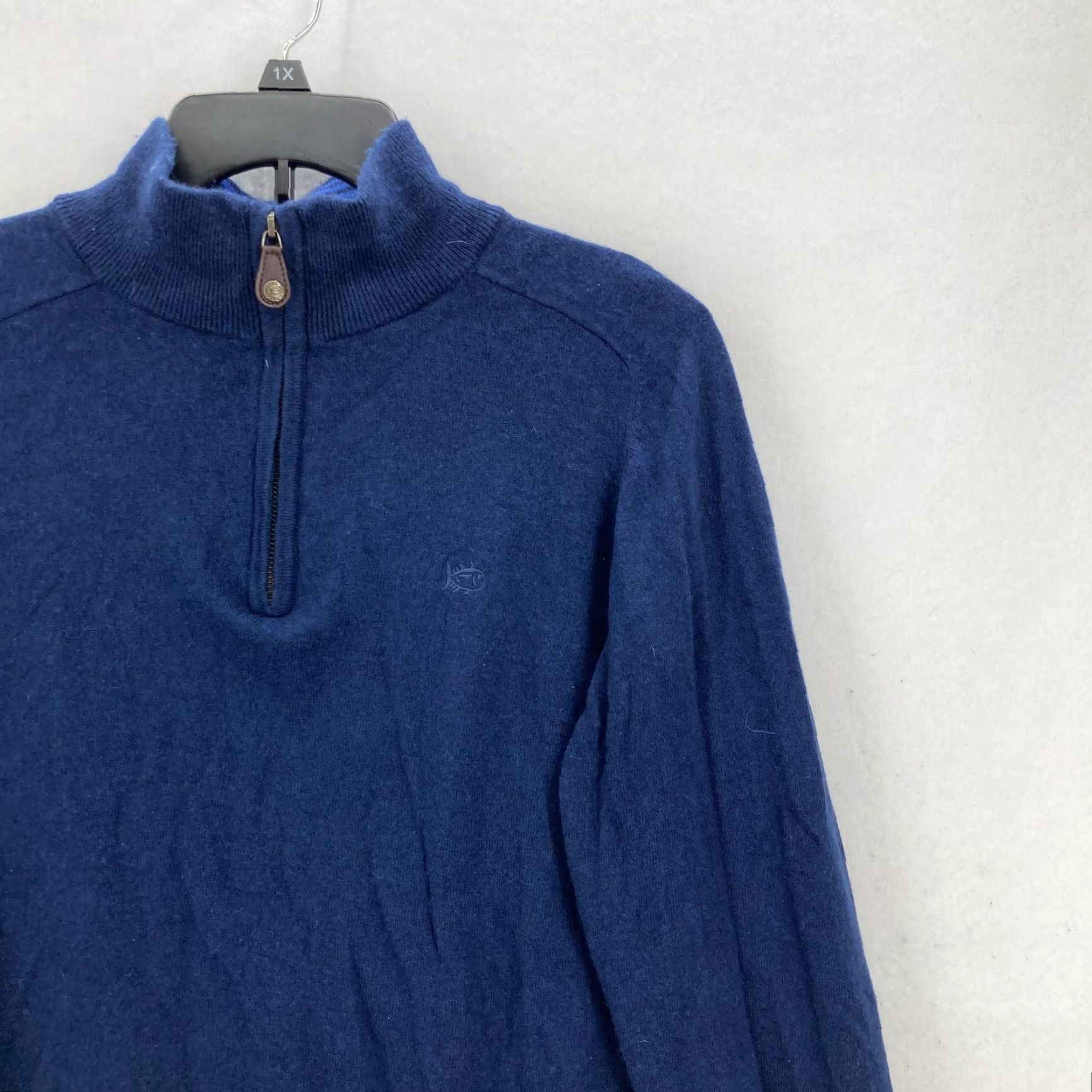 Southern Tide Southern Tide Sweater Mens Blue Medium Half Zip Pullover Wool Alpaca Blend Golf Size US M / EU 48-50 / 2 - 2 Thumbnail