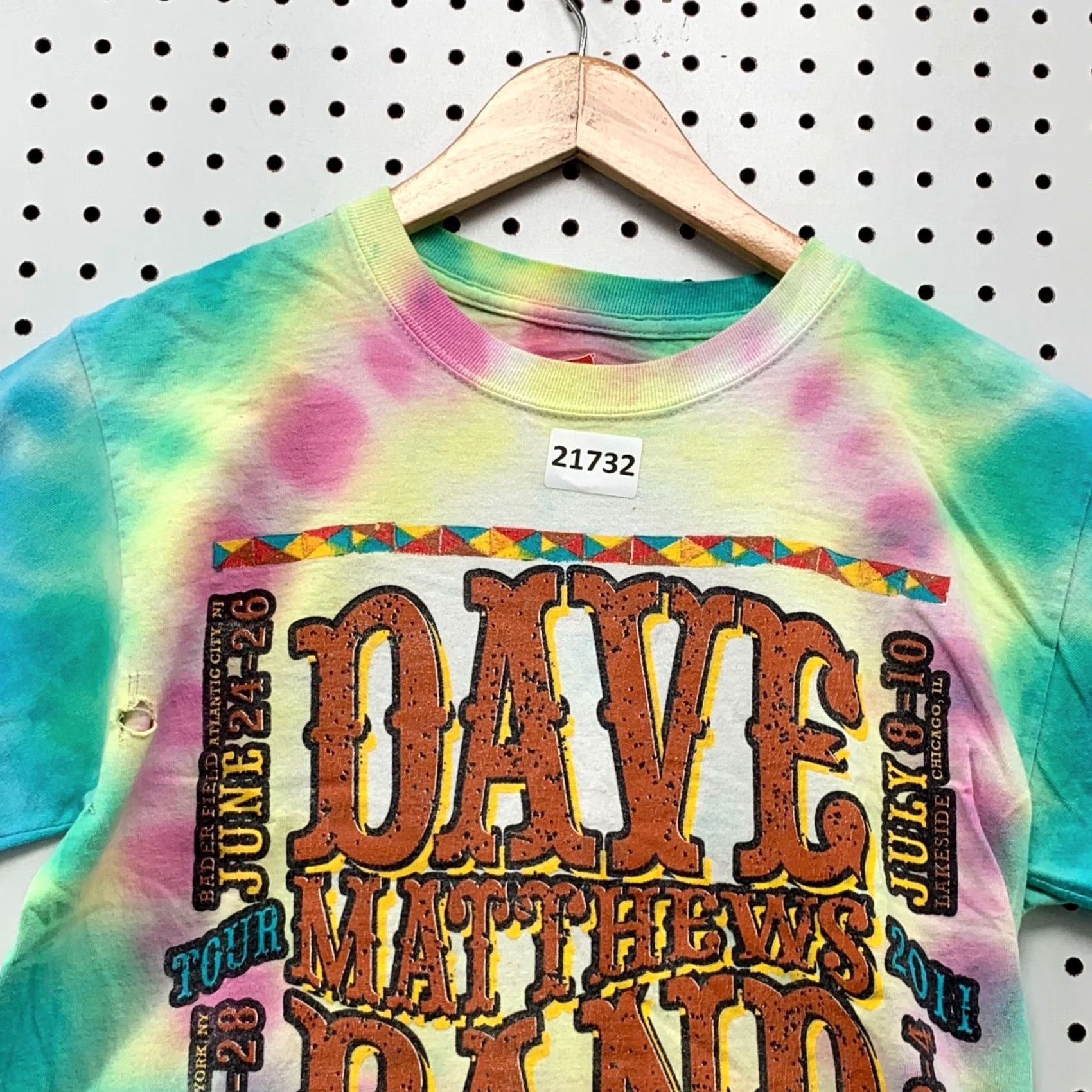 Hanes Dave Matthews Band Shirt Tie Dye 2011 Adult Small Music Rock TEE 17x26 Size US S / EU 44-46 / 1 - 7 Thumbnail
