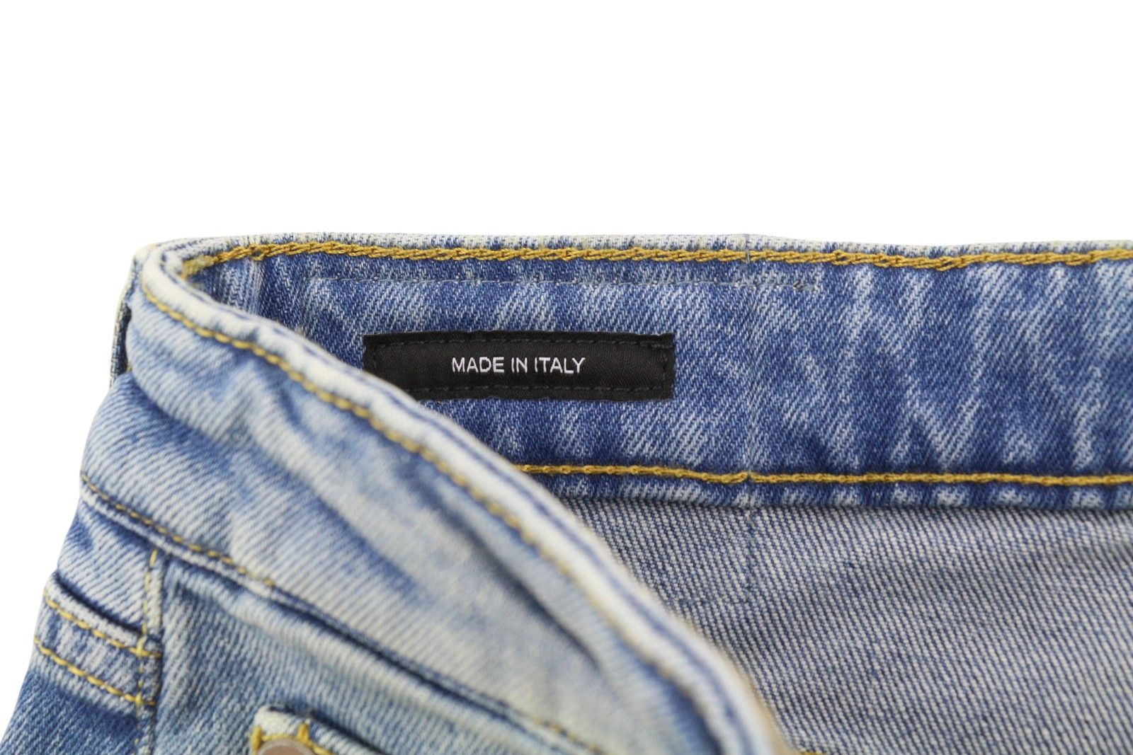 R13 KICK 27 Washed Blue Distress Jasper Stretch Jeans 84442 Size 27" / US 4 / IT 40 - 6 Thumbnail