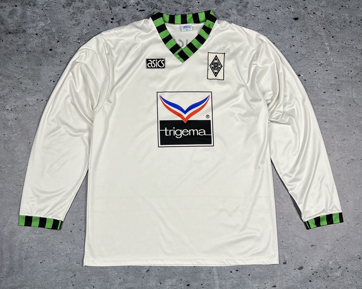 image of Borussia Mönchengladbach Asics 1992-1994 Football Jersey, Men's (Size 2XL)