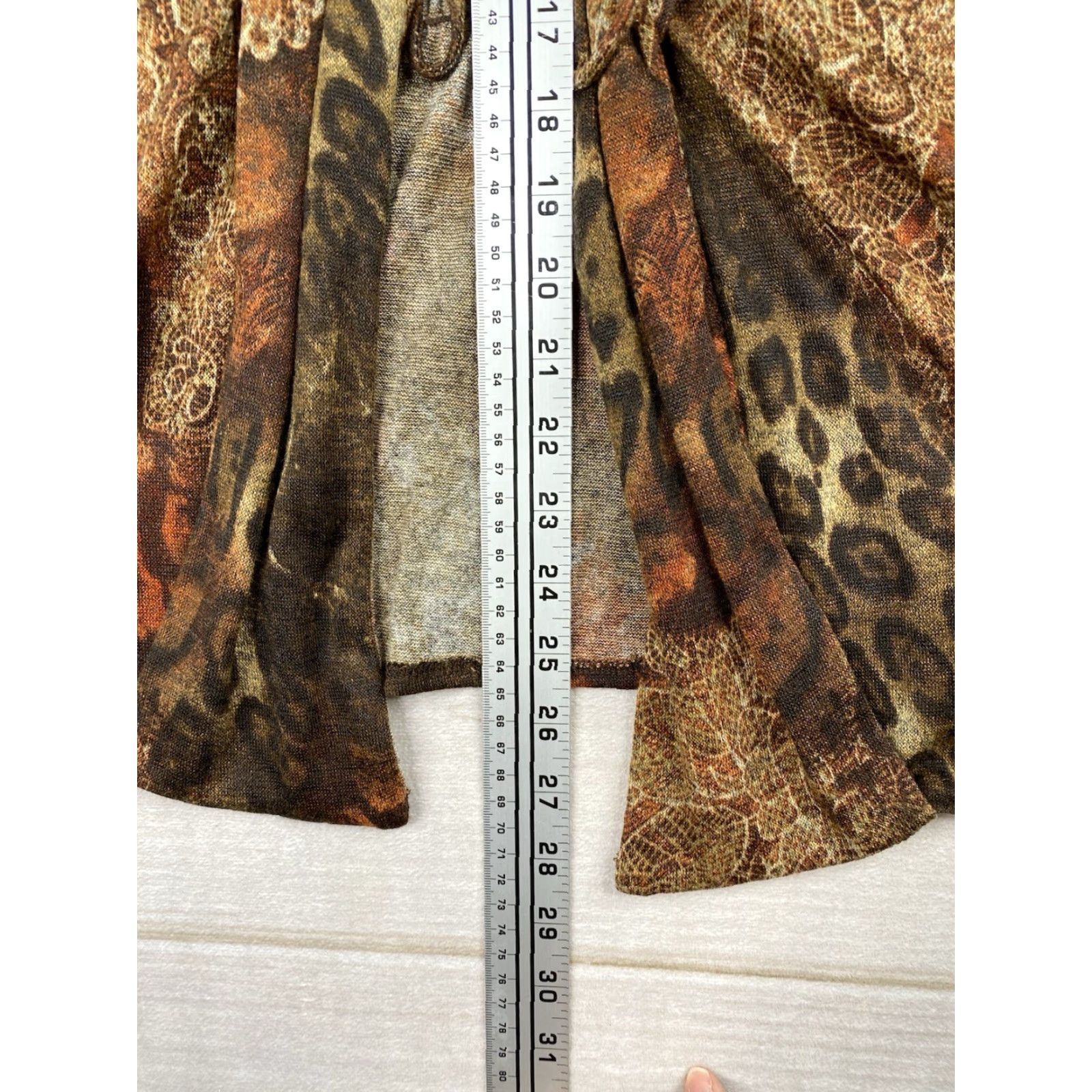 Vintage VINTAGE Chico's Cardigan L Brown Animal Print Tie Front USA Made 90s Y2K Knit Shirt Womens Size L / US 10 / IT 46 - 6 Thumbnail