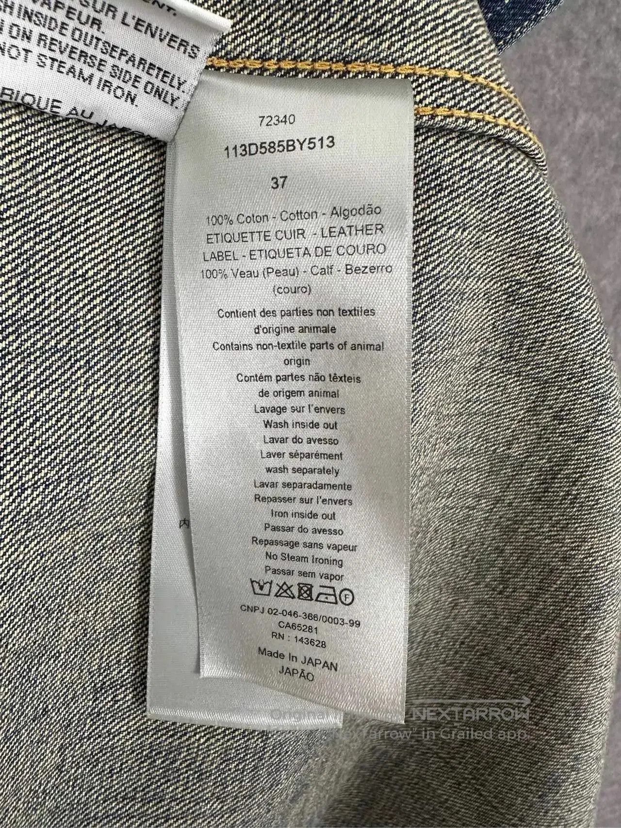 Dior Blue Denim Long Sleeve Button. Size US XS / EU 42 / 0 - 4 Thumbnail
