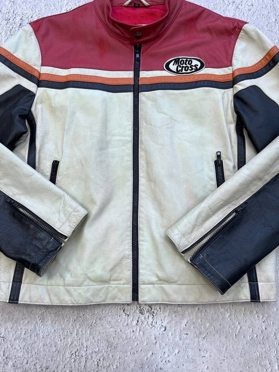 Vintage Vintage Y2K Racing Moto Leather Jacket Size US M / EU 48-50 / 2 - 4 Thumbnail