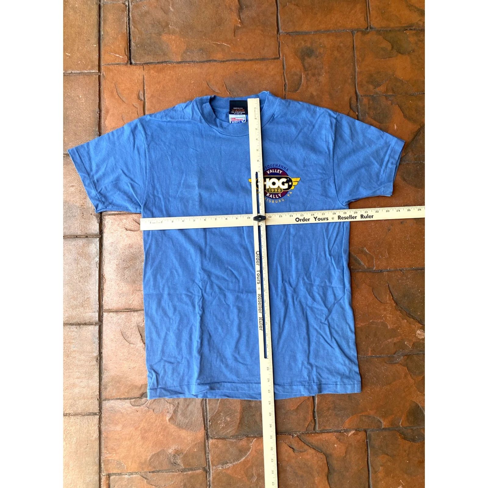 Harley Davidson VINTAGE Harley-Davidson T-Shirt Blue 90s Valley Hog Rally Harrisburg PA Single Stitched M Crew Neck Short Sleeve Logo Biker 90s Size US M / EU 48-50 / 2 - 6 Thumbnail