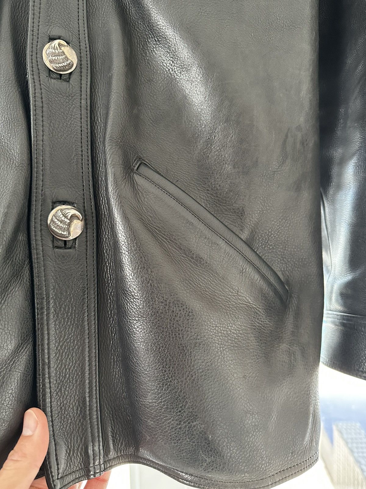 Chrome Hearts RARE Talon Leather Motorcycle Jacket 1993 Size US M / EU 48-50 / 2 - 9 Thumbnail