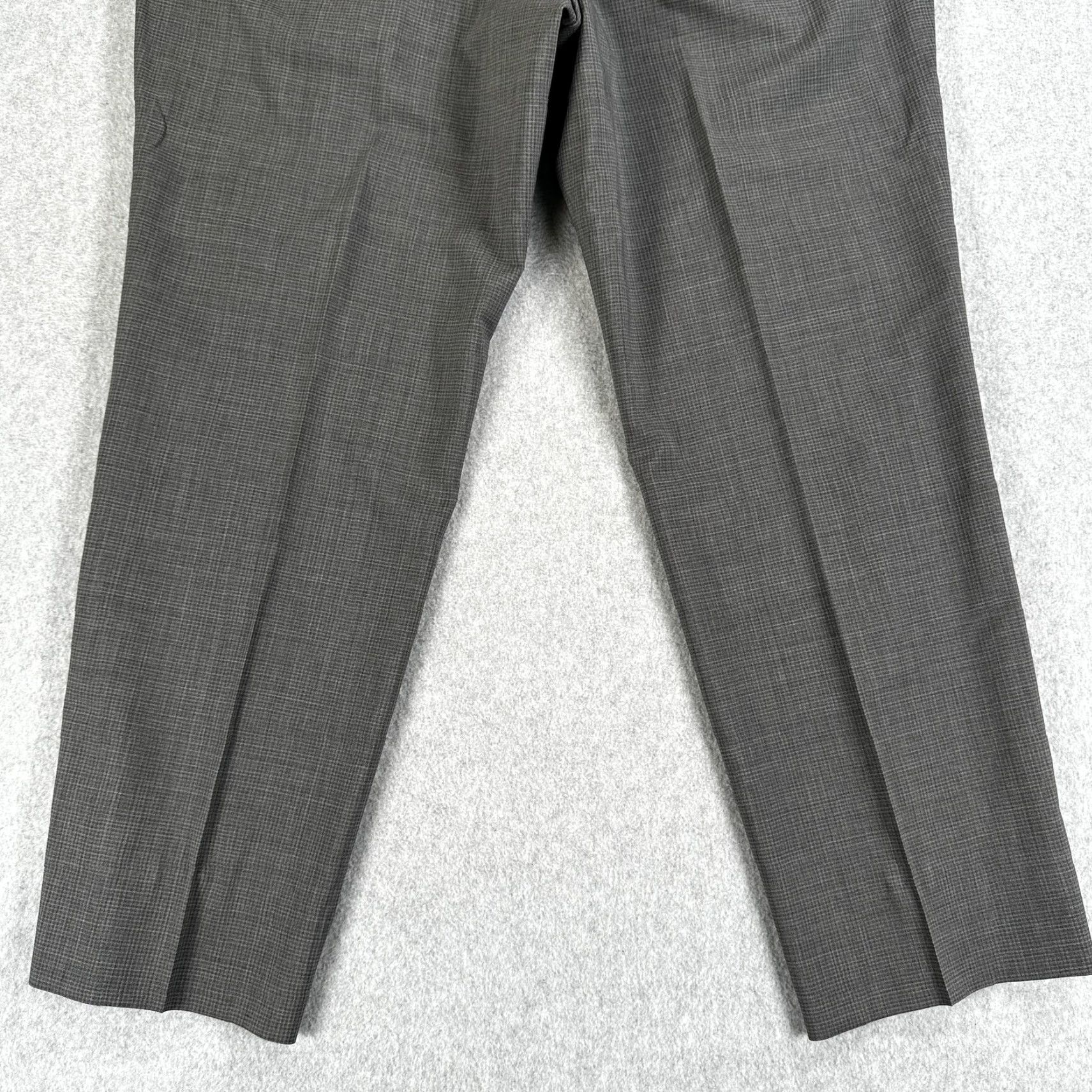 Hugo Boss Hugo Boss Dress Pants Mens 38 Regular Fit Gray Check Trousers Size US 38 / EU 54 - 6 Thumbnail