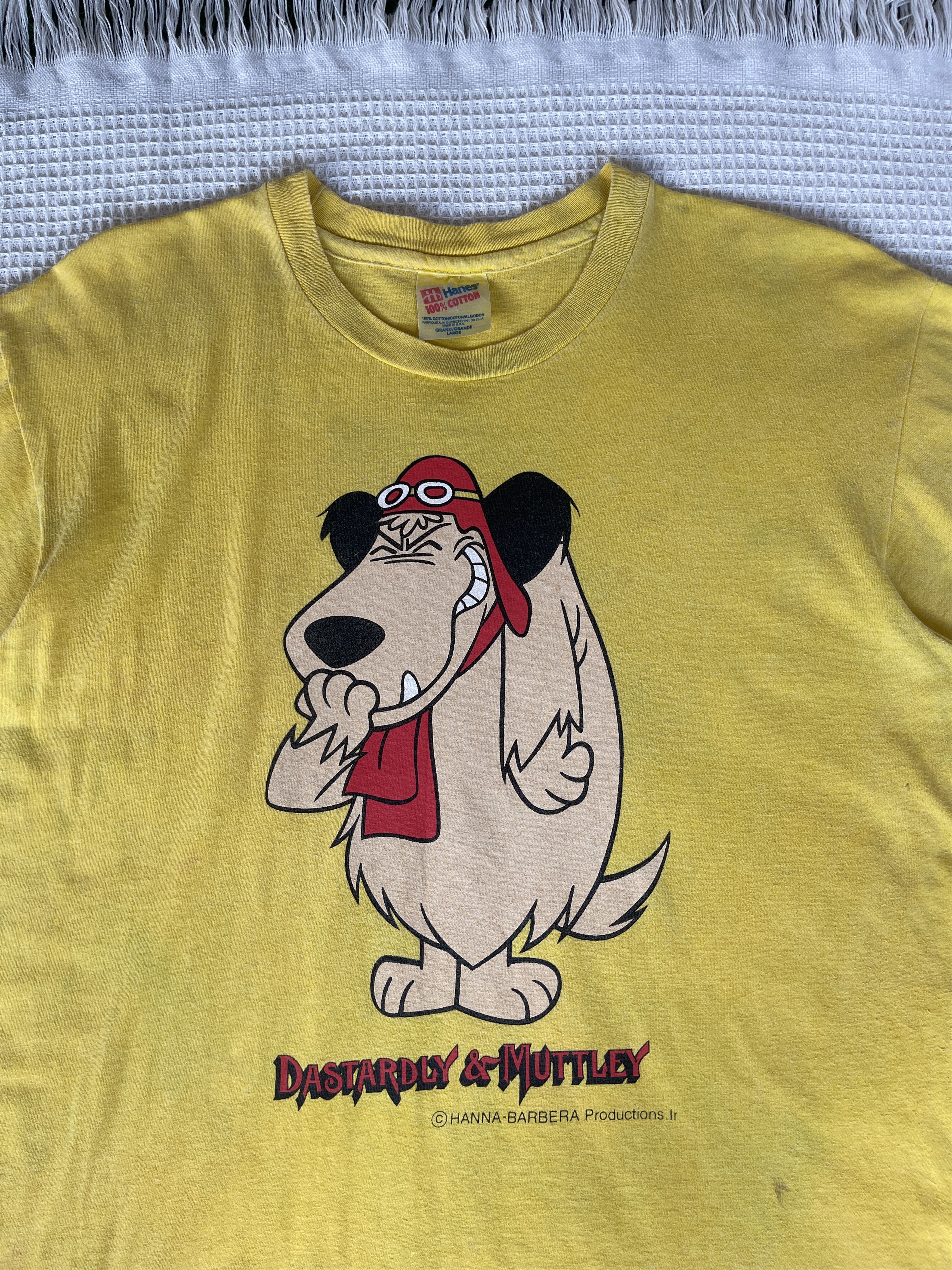 Beauty Beast Vintage 90s🔥HANNA BARBERA DASTARDLY&MUTTLEY🔥Faded Tee Size US M / EU 48-50 / 2 - 9 Thumbnail