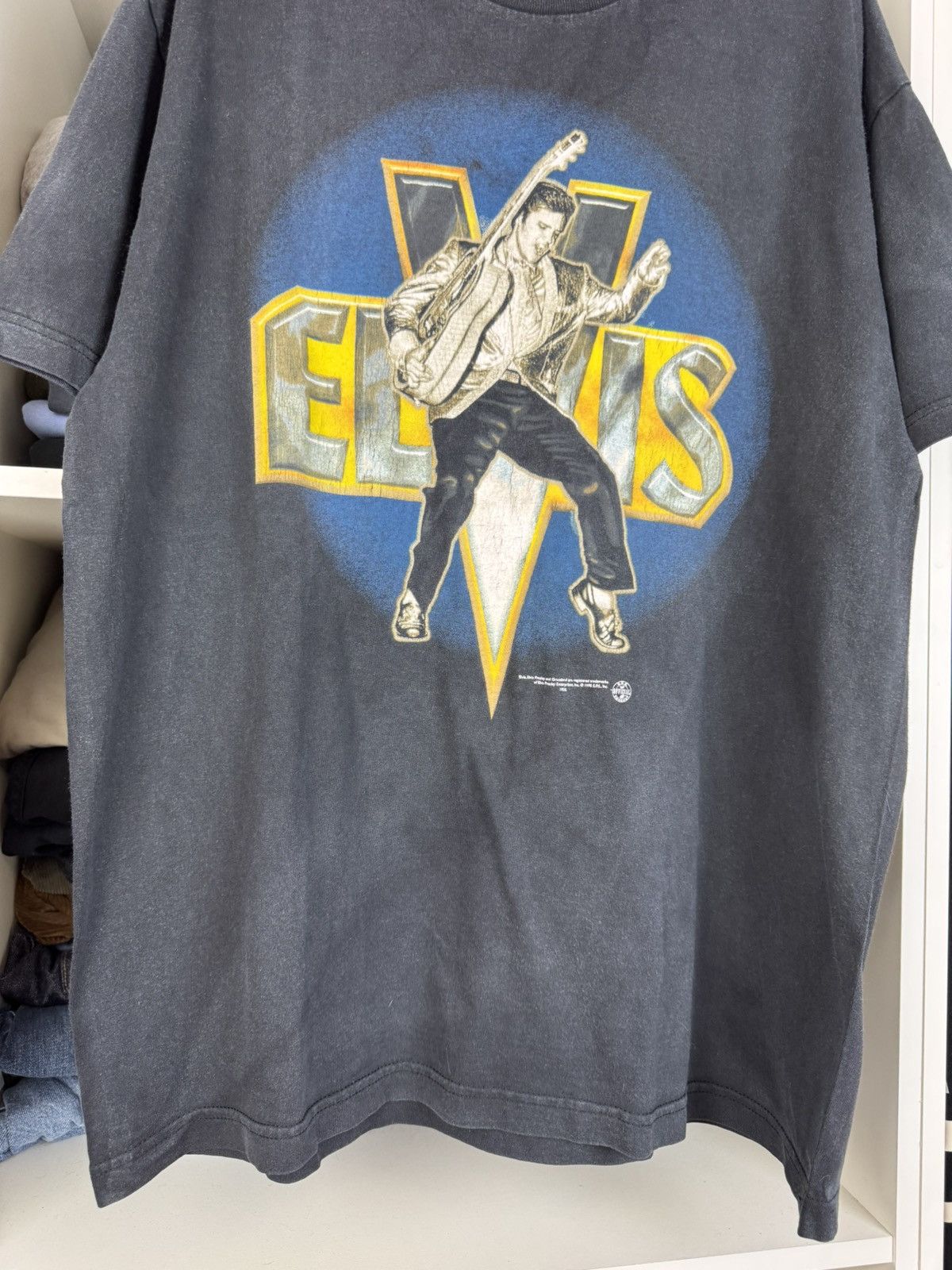 Band Tees Vintage 1998 Elvis Presley The King T-Shirt Size US XL / EU 56 / 4 - 15 Thumbnail
