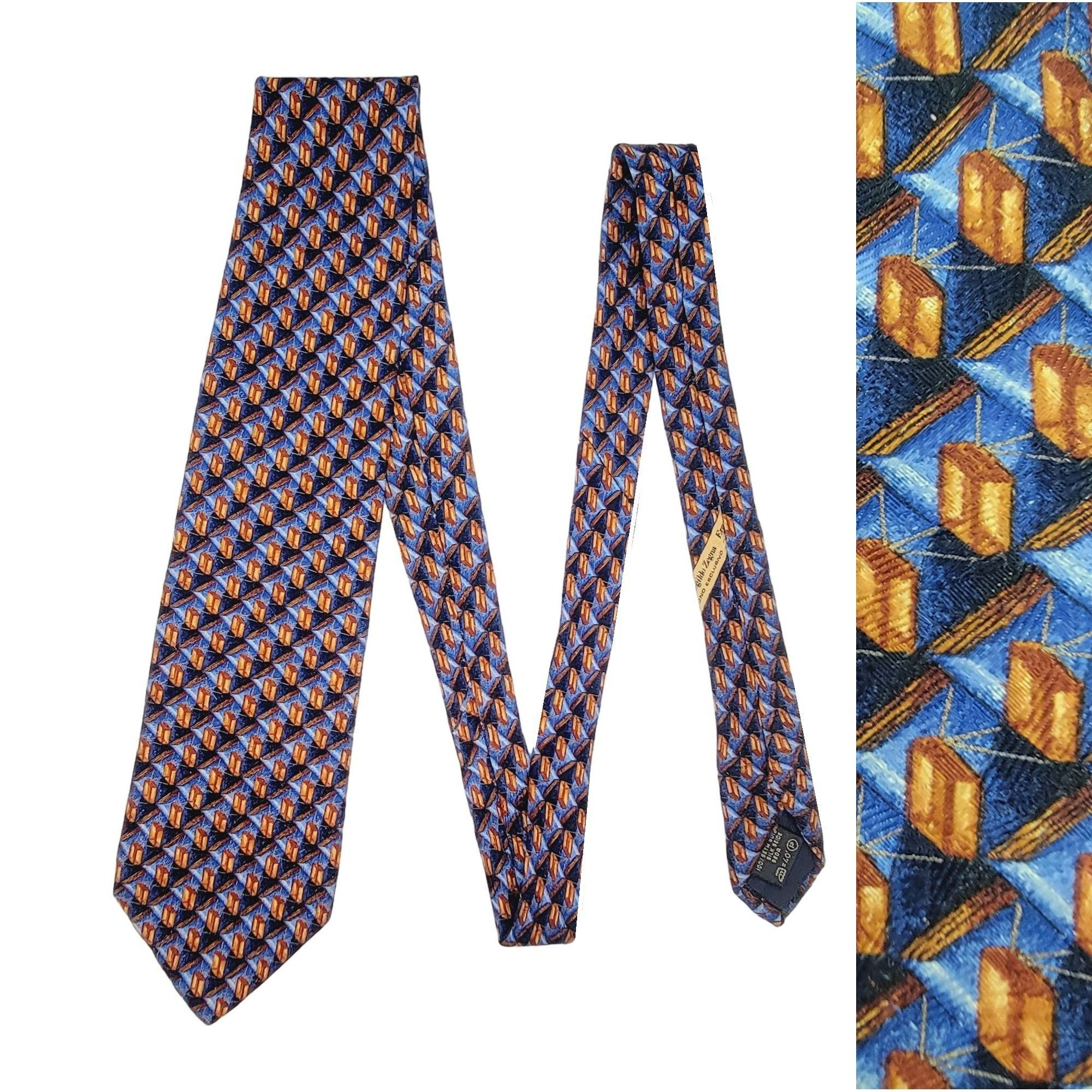 Ermenegildo Zegna ⭐Ermenegildo Zegna Vintage Men's Tie Made in Italy Exclusive Size ONE SIZE - 1 Thumbnail