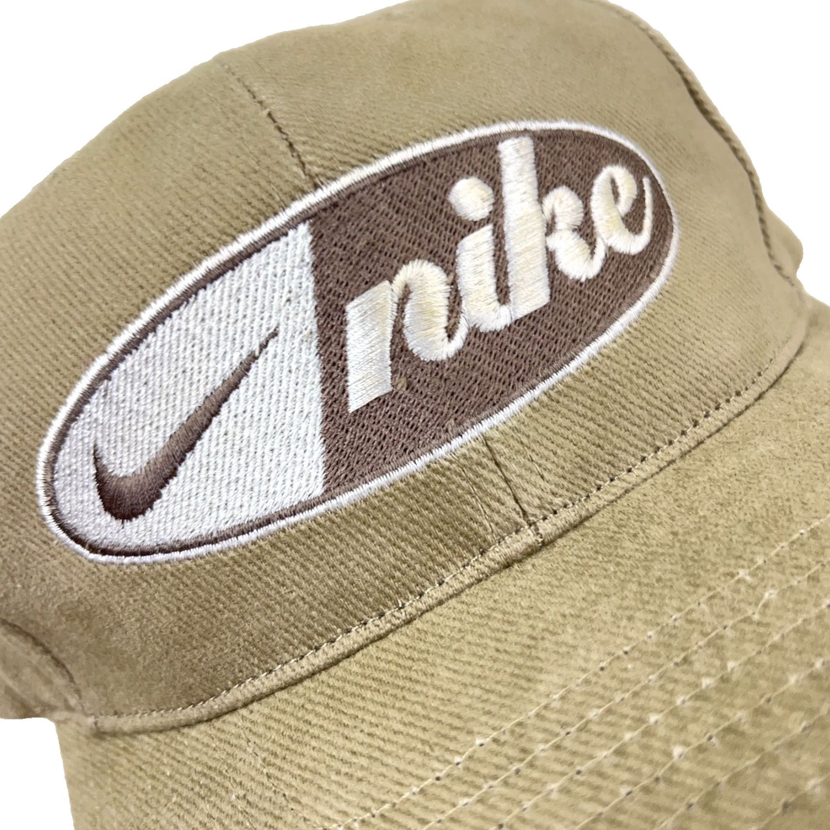 Nike VINTAGE Nike Hat Cap Snapback Brown Tan Swoosh Spell Out 90s Taiwan Rare Khaki Mens One Size Brown Nike Hat Snapback 90s Taiwan Rare Khaki Size ONE SIZE - 2 Thumbnail