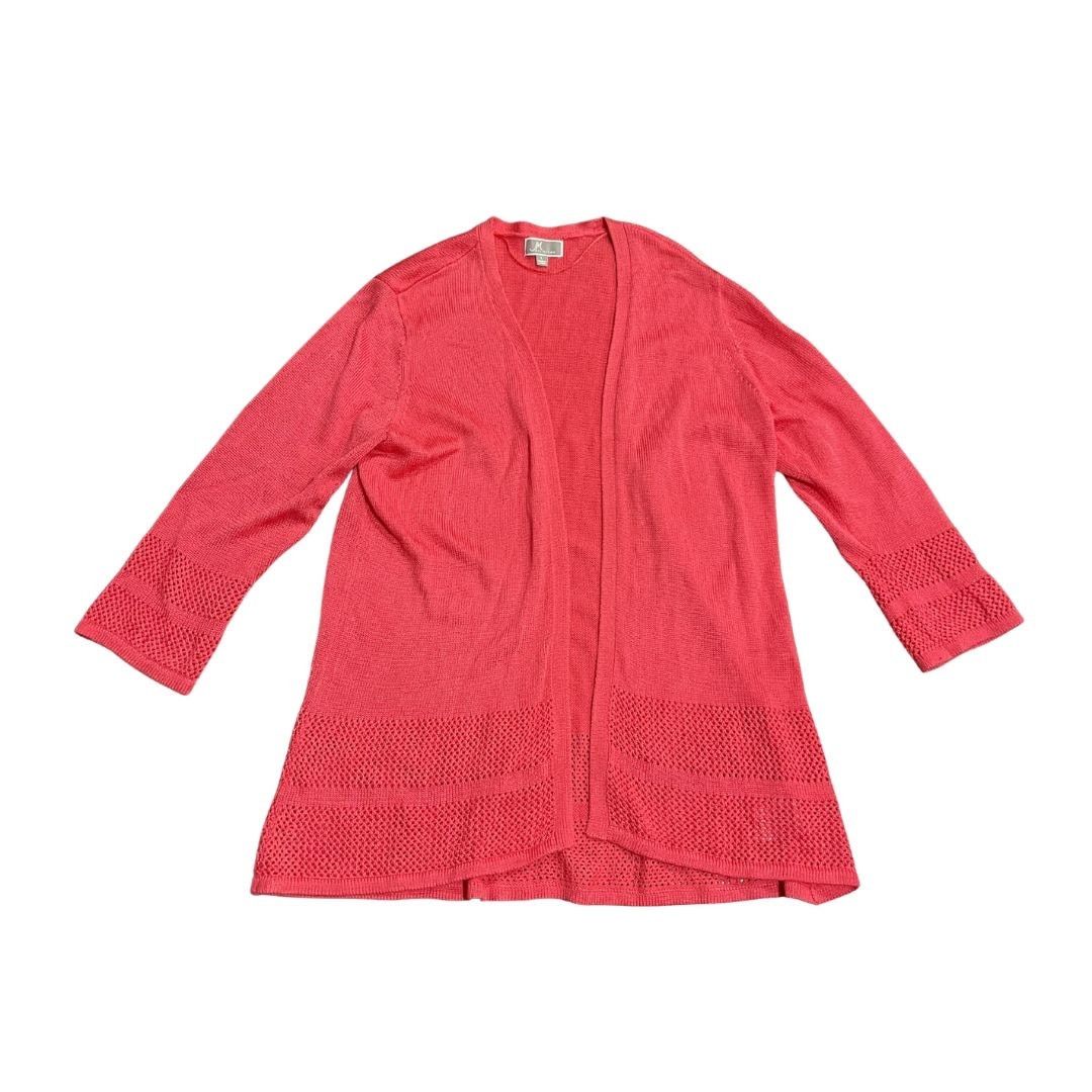 Other JM Collections Open Front Pink Cardigan Sweater Boho Casual Size L / US 10 / IT 46 - 1 Thumbnail