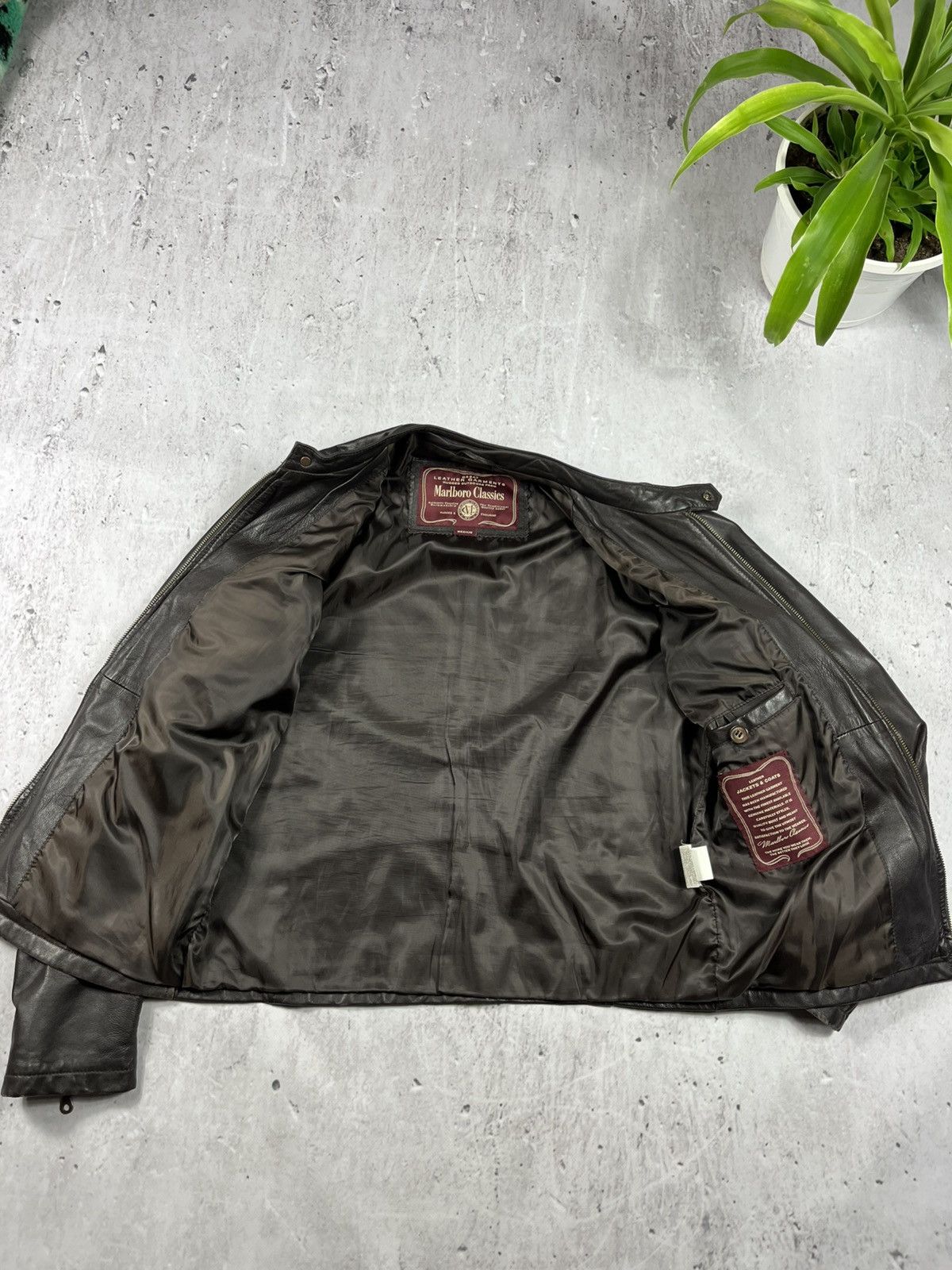 Marlboro Classics × Vintage Marlboro clasics leather jacket lamb skin Brown Size US M / EU 48-50 / 2 - 10 Thumbnail