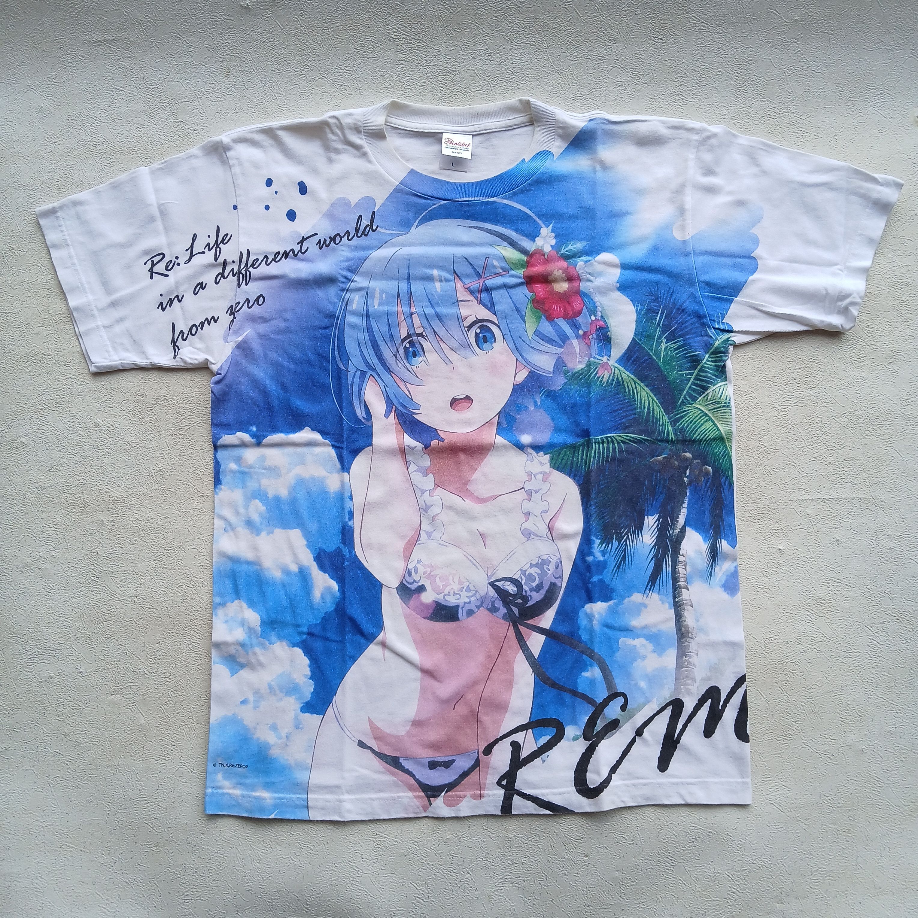 Anime × Cartoon Network × Vintage 🔥RARE🔥 RE ZERO REM AOP TEES Size US L / EU 52-54 / 3 - 1 Thumbnail