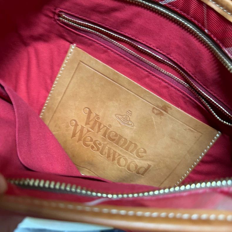 Vivienne Westwood vivienne westwood size os Red and white checkered tote bag Size ONE SIZE - 6 Thumbnail