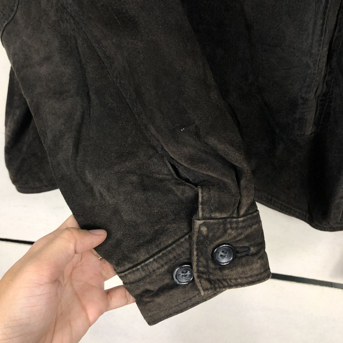 Japanese Brand 🔥VINTAGE GENUINE LEATHER JACKET XENON MEN ISSEY MIYAKE Size US L / EU 52-54 / 3 - 17 Thumbnail