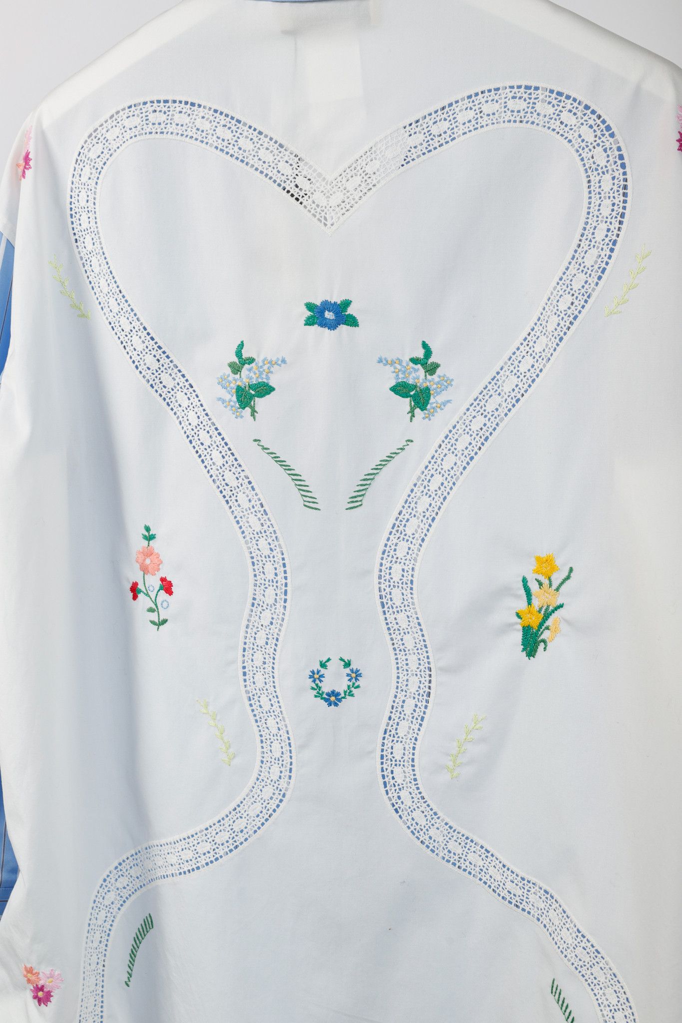 Weekend Max Mara Weekend Max Mara Nadar Striped Embroidered Cotton Shirt Size S / US 4 / IT 40 - 7 Thumbnail