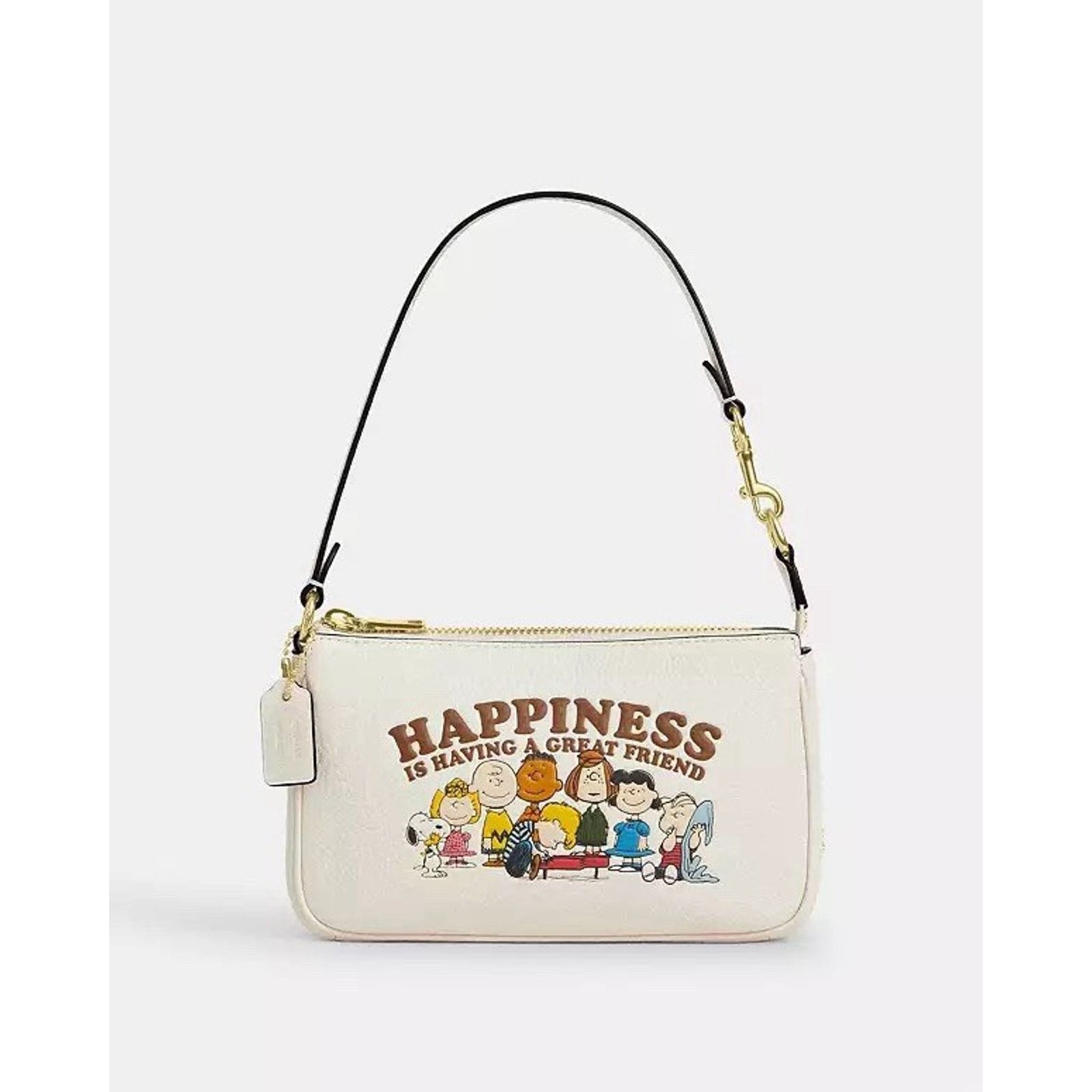 Coach NWT Coach X Peanuts Nolita 19 CBM76 Gold/Chalk Multi Size ONE SIZE - 5 Thumbnail