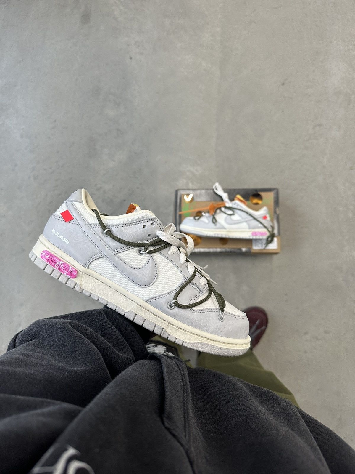 image of Nike Dunk Low Off-White Lot 22 Shoes, Men's (Size 8)