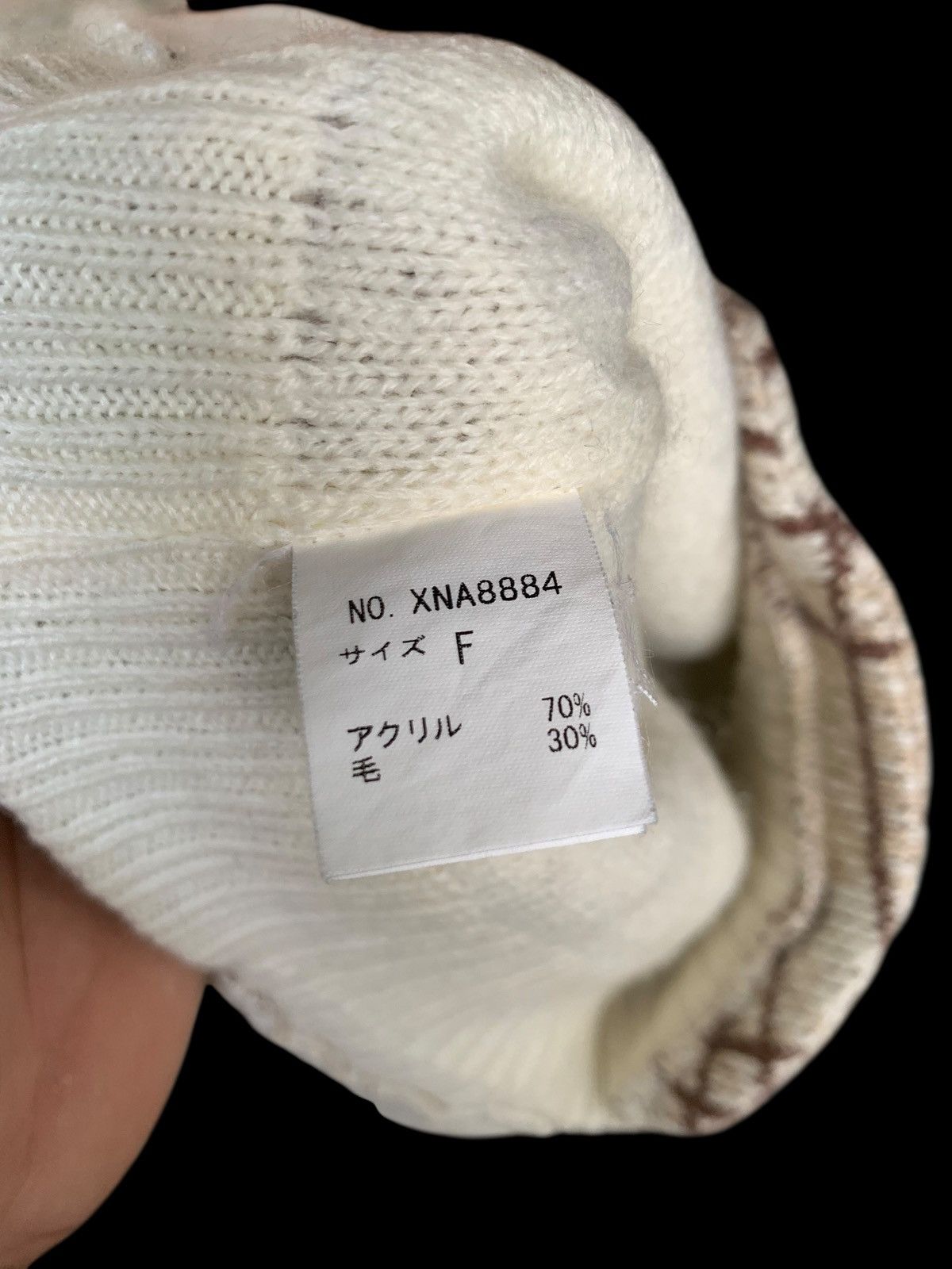 Japanese Brand × Kapital × Vintage Crochet Knitt Half Cap Ear Flap Japanese Brand Size ONE SIZE - 11 Thumbnail