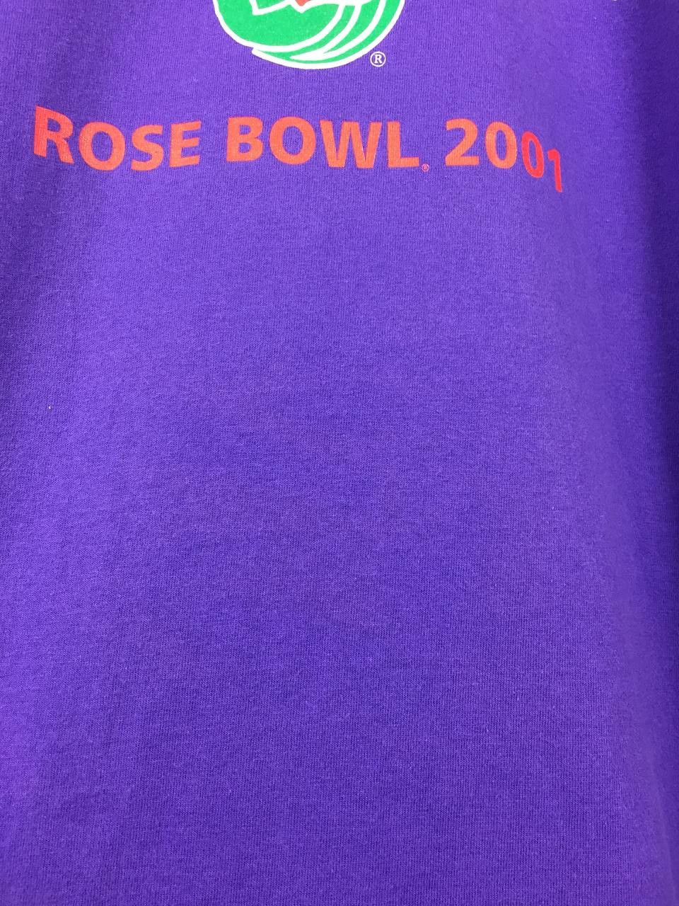 NFL Vtg Washington Huskies Rose Bowl 2001 American Sport Tee Size US XL / EU 56 / 4 - 4 Thumbnail