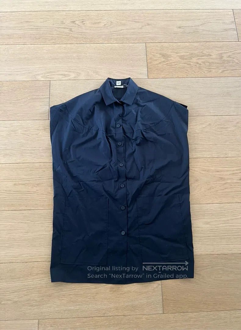 Hermes Hermes Dark blue long-sleeve shirt dress Size XXS / US 00 / IT 34 - 2 Thumbnail