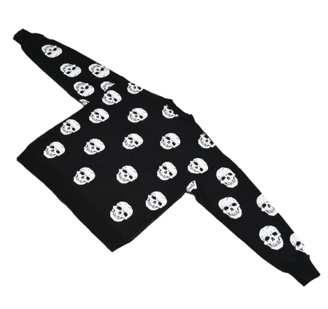 Japanese Brand Skull harajuku Japanese style knitwear sweater Size US L / EU 52-54 / 3 - 5 Thumbnail