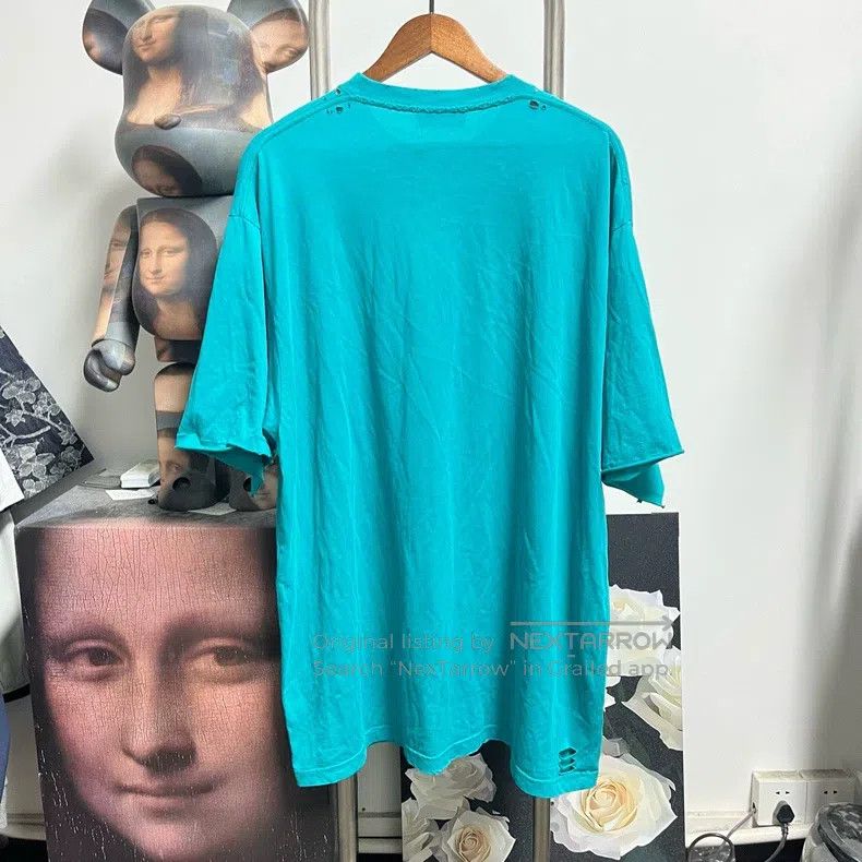 Balenciaga Balenciaga Mosaic Distressed Short Sleeve Size US S / EU 44-46 / 1 - 2 Thumbnail