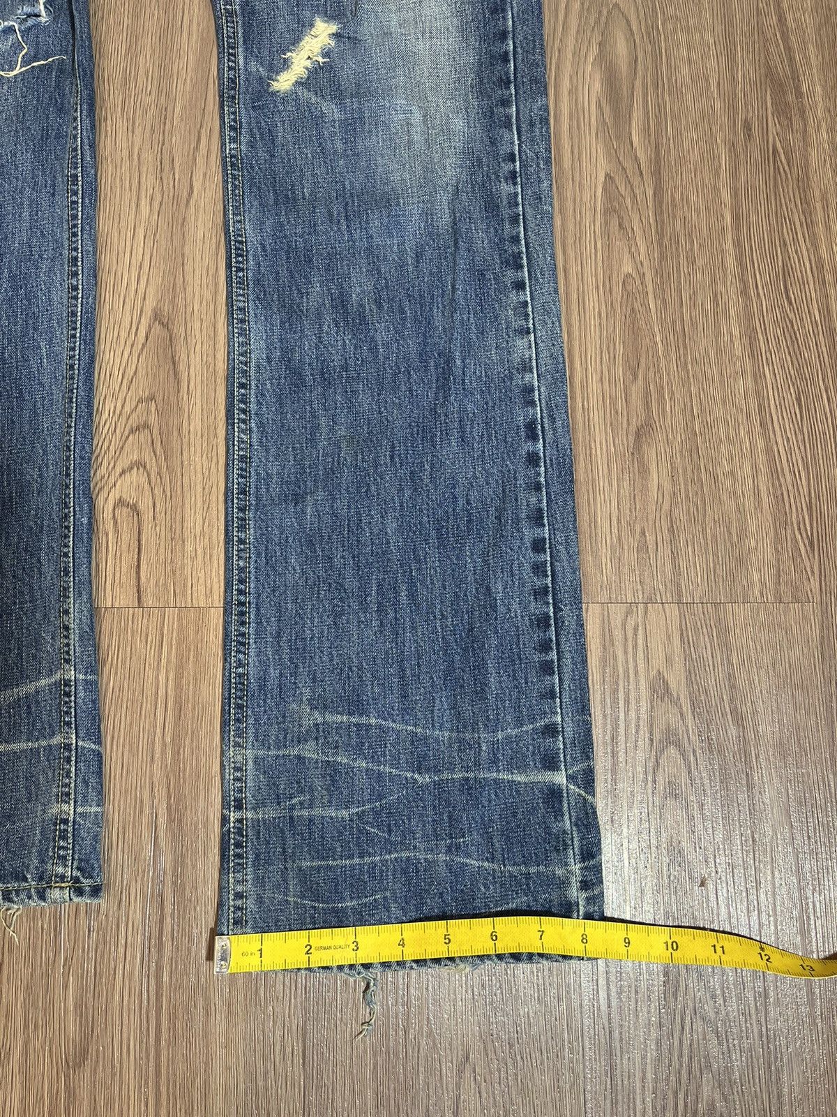 GOSTAR DE FUGA FUGA japan distressed clawmark lightning wash denim Size US 33 - 20 Thumbnail