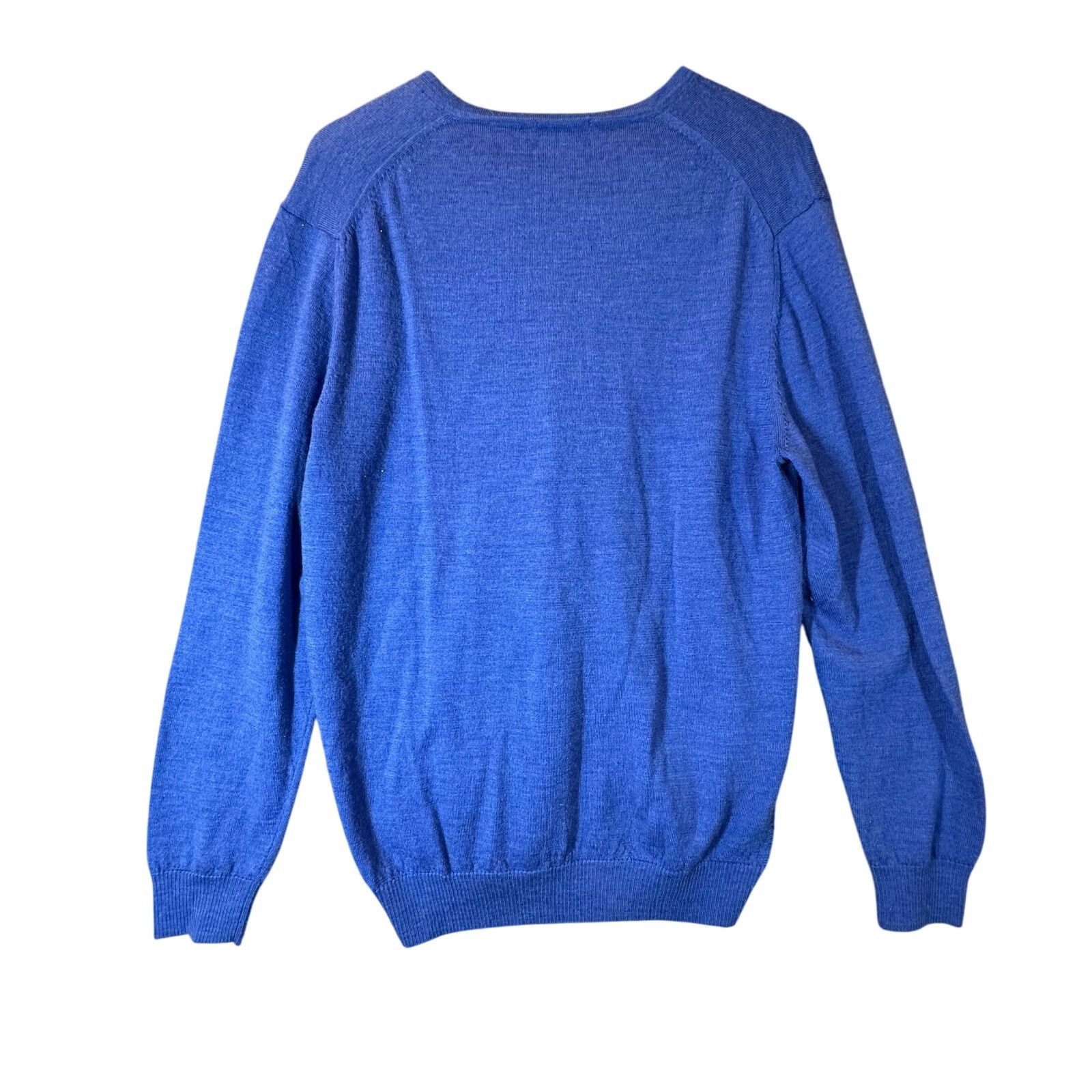 Calvin Klein Calvin Klein Extra Fine Merino Wool V Neck Sweater Men XL Size US XL / EU 56 / 4 - 3 Thumbnail
