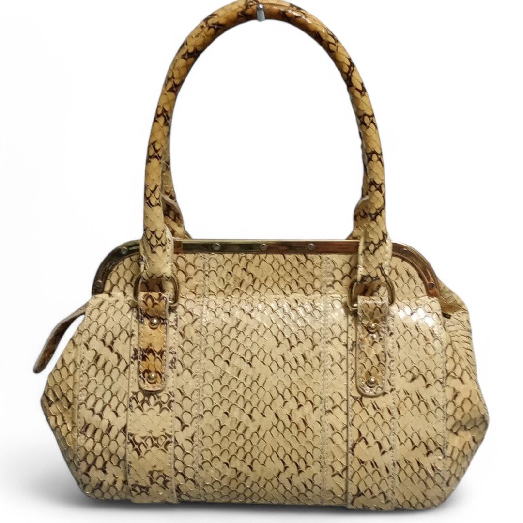 Dolce & Gabbana Dolce & Gabbana - Python Handbag Exotic Leather White Size ONE SIZE - 2 Thumbnail