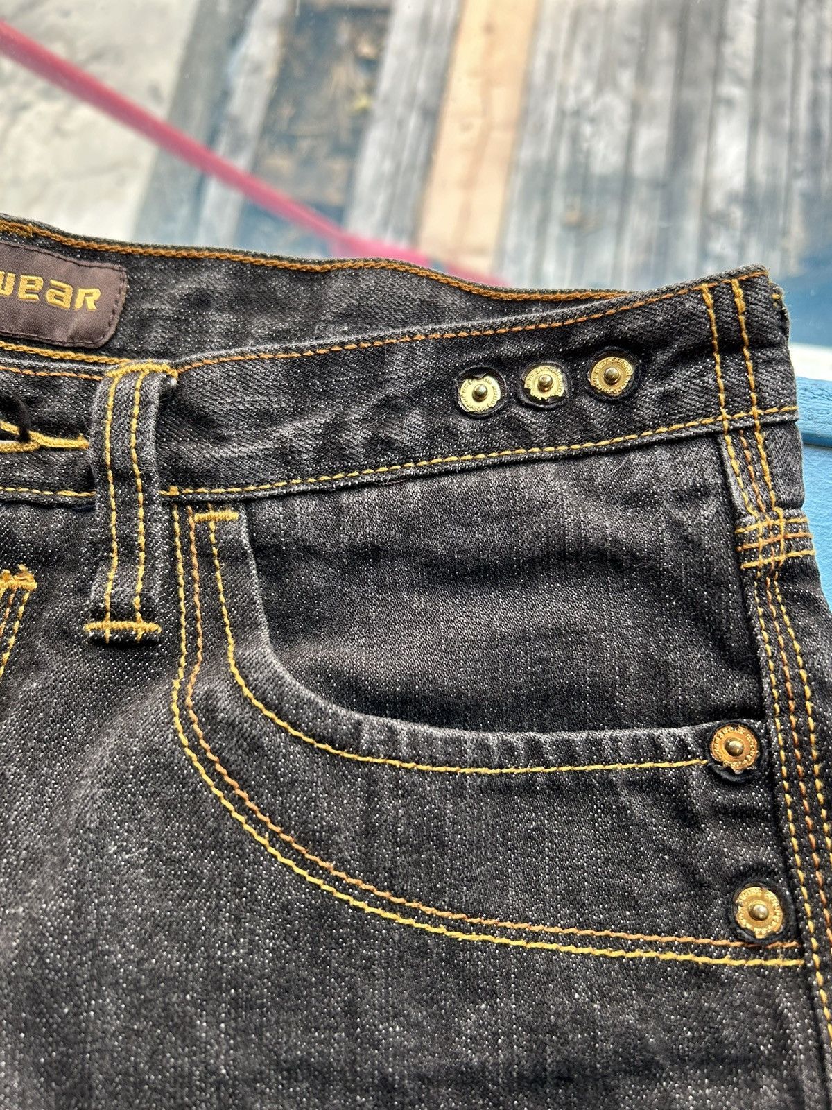 JNCO Crazy Y2K Baggy RocaWear Wide Leg Stones Denim Size US 32 / EU 48 - 9 Thumbnail