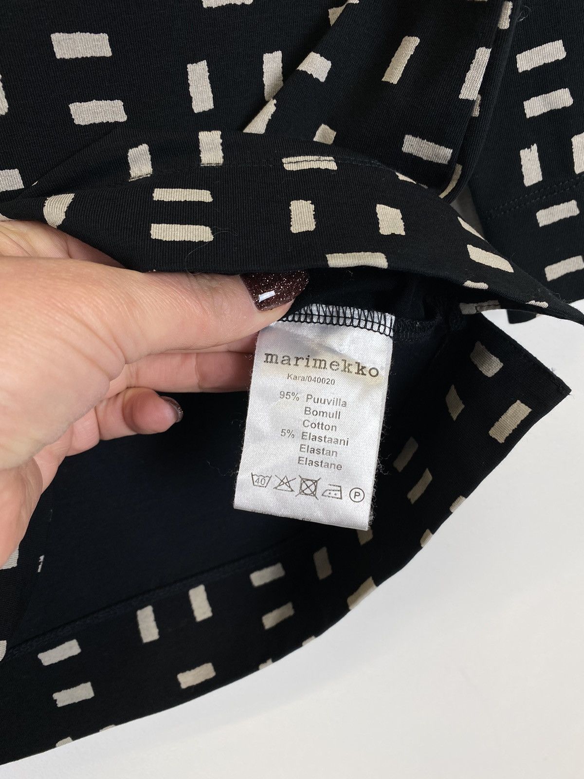Marimekko Marimekko Geomteric Pattern Top Long Sleeve Ladies Size M Size M / US 6-8 / IT 42-44 - 4 Thumbnail